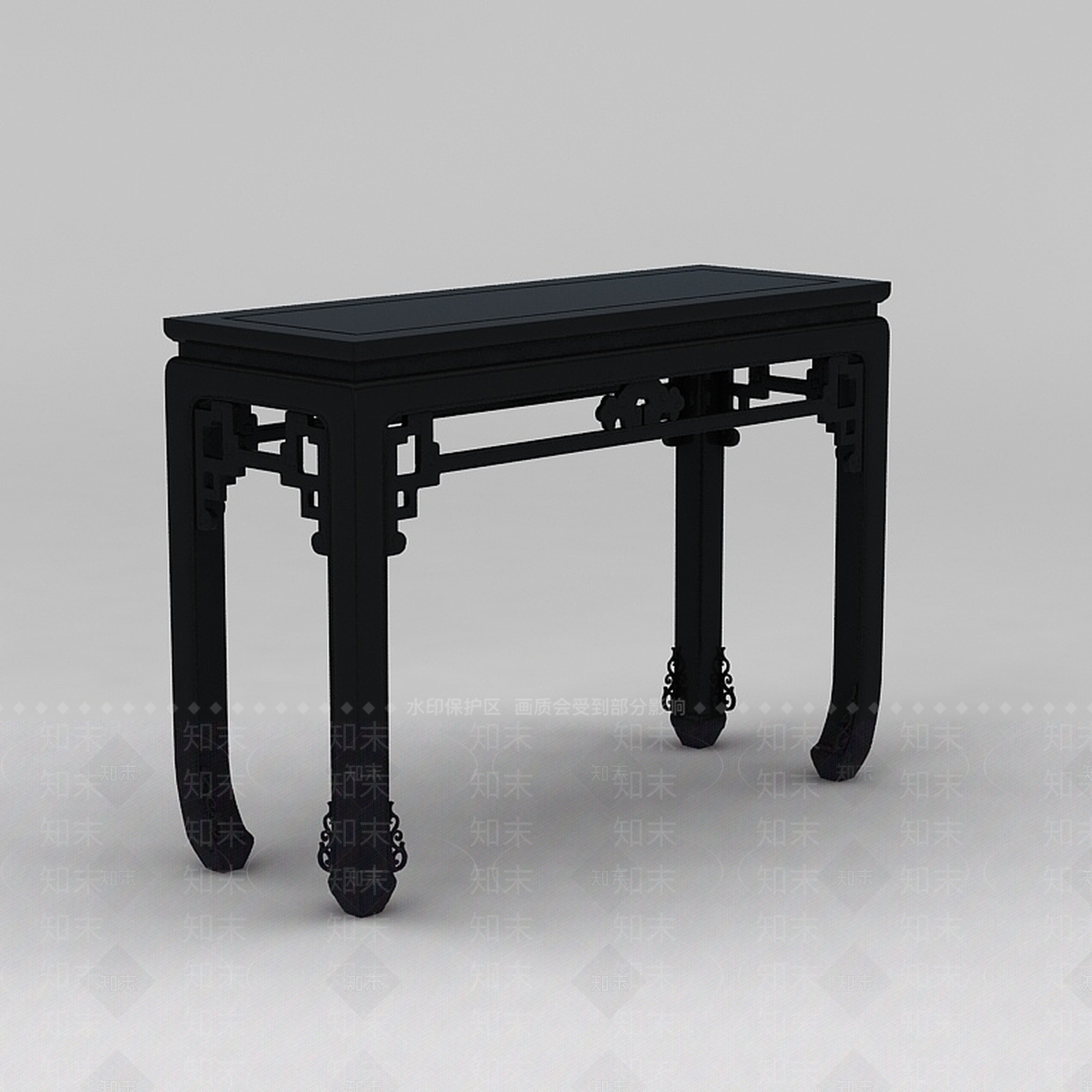 中式仿古桌子3D模型下载【ID:1188785716】