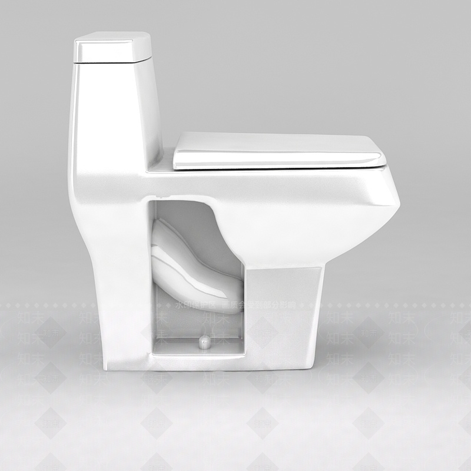 现代家用坐便器3D模型下载【ID:1188785926】