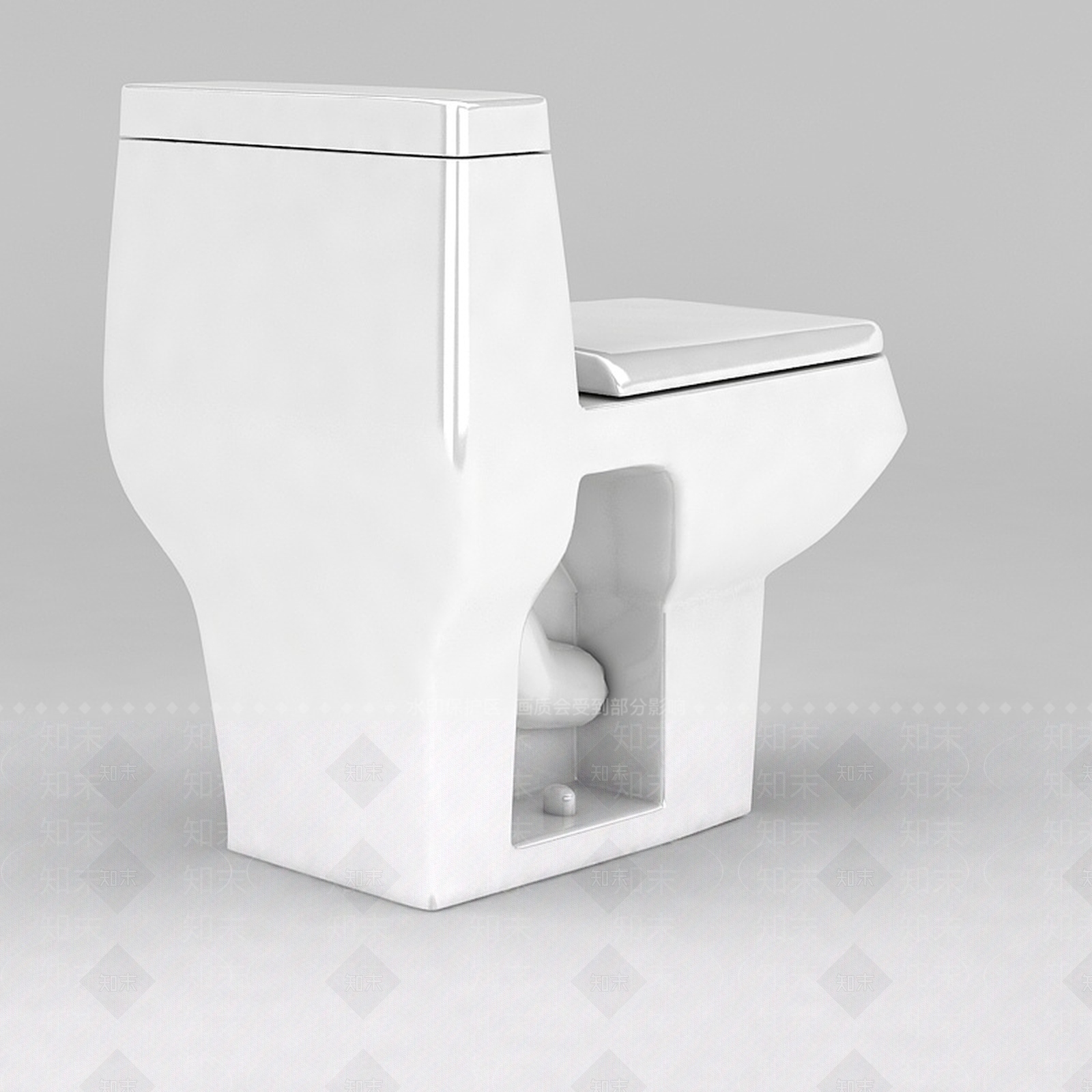 现代家用坐便器3D模型下载【ID:1188785926】
