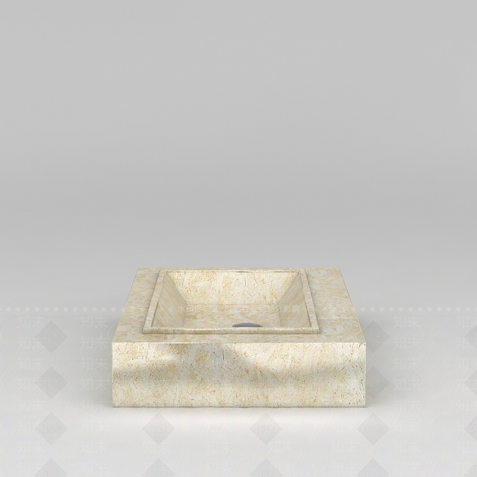 现代浴室大理石台盆3D模型下载【ID:1188786053】