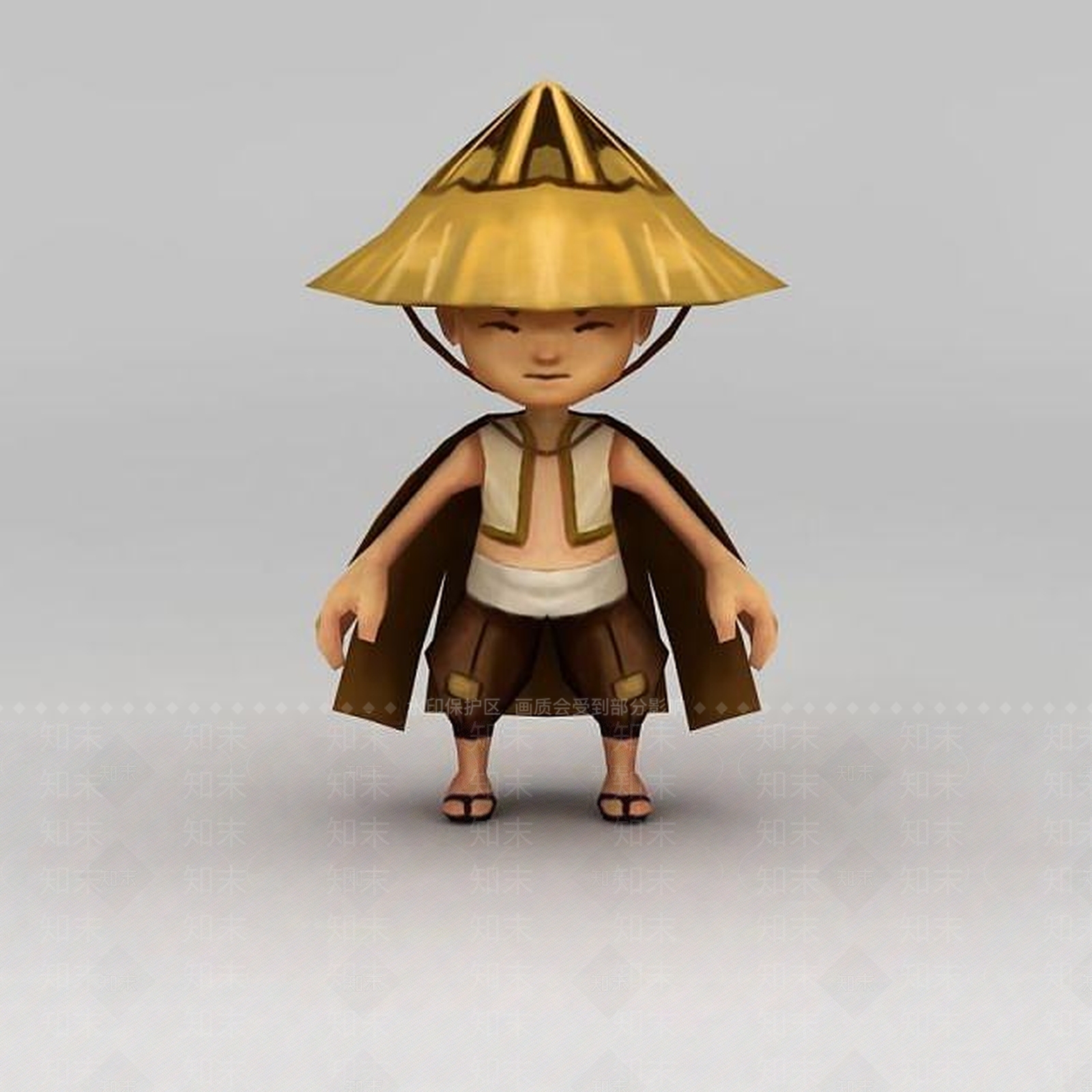 现代卡通角色牧童3D模型下载【ID:1188786530】