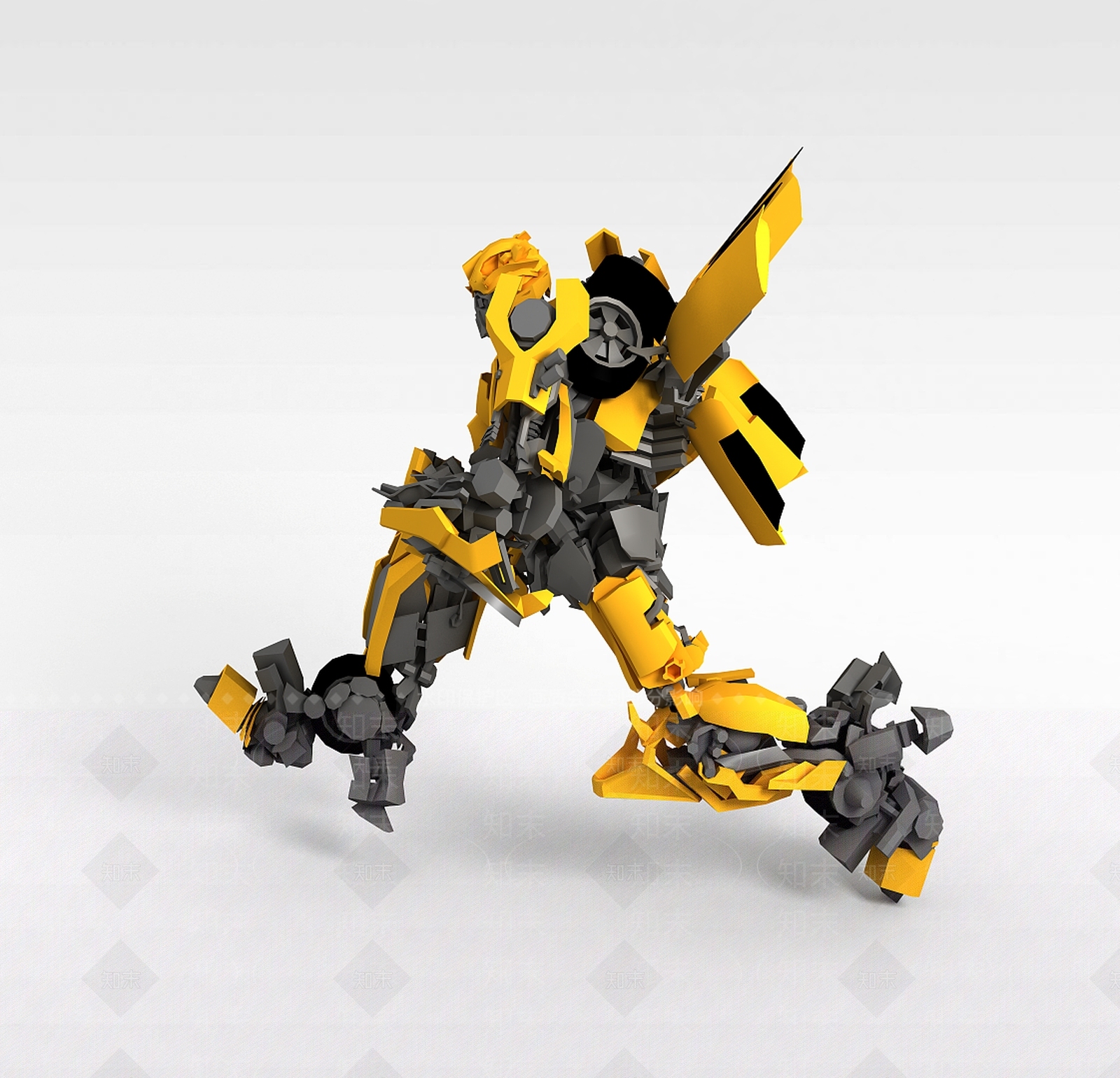 现代变形金刚玩具3D模型下载【ID:1188786837】