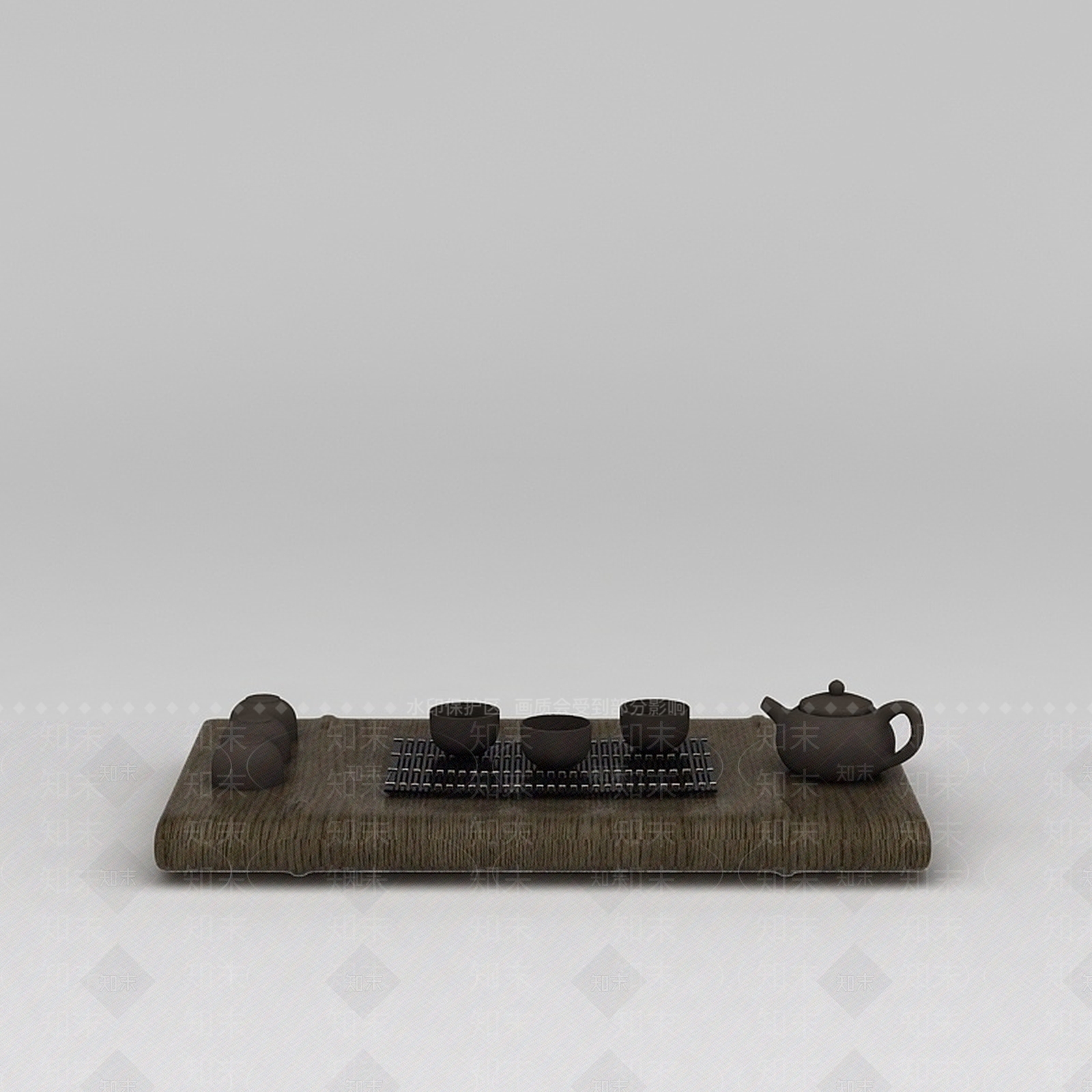 现代茶托茶具3D模型下载【ID:1188787857】