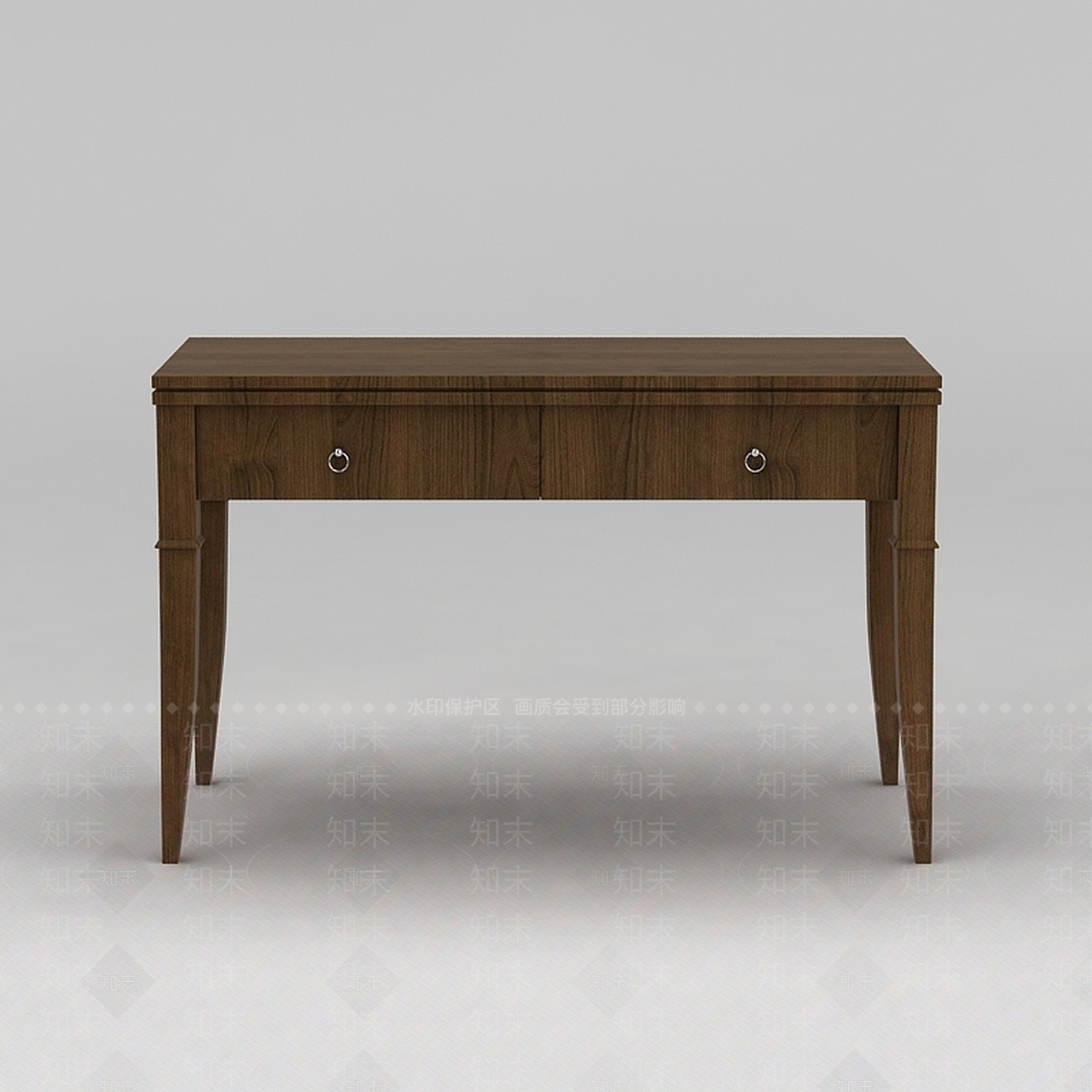 现代实木简约书桌3D模型下载【ID:1188788824】