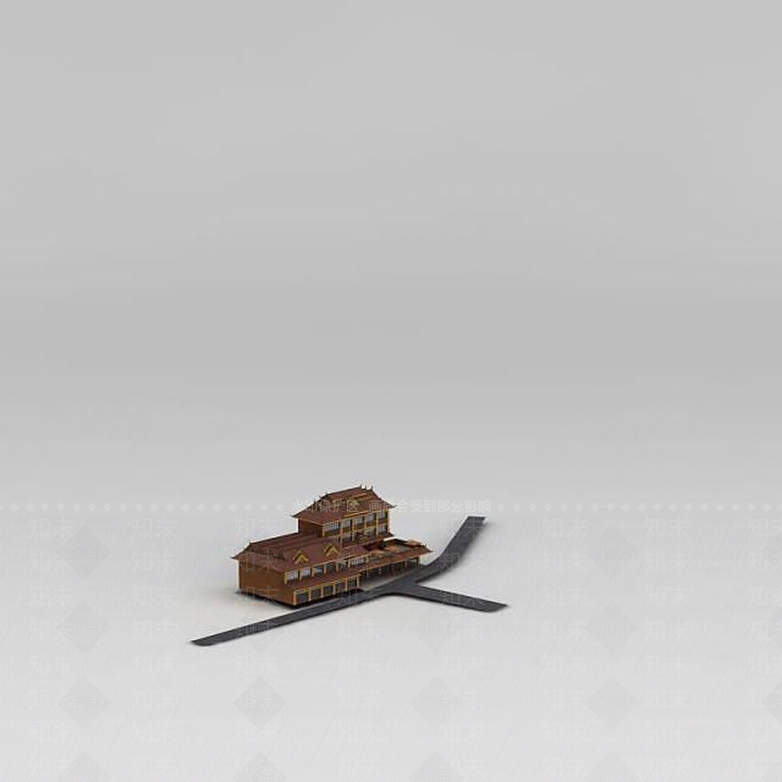 现代傣族酒店3D模型下载【ID:1188789804】