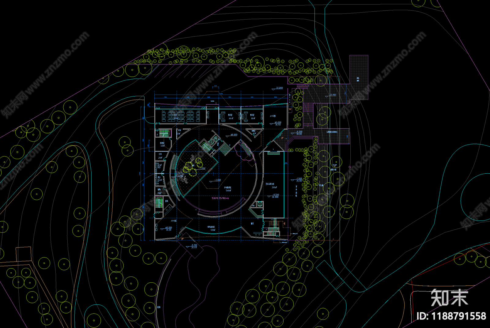 现代其他公共建筑cad施工图下载【ID:1188791558】