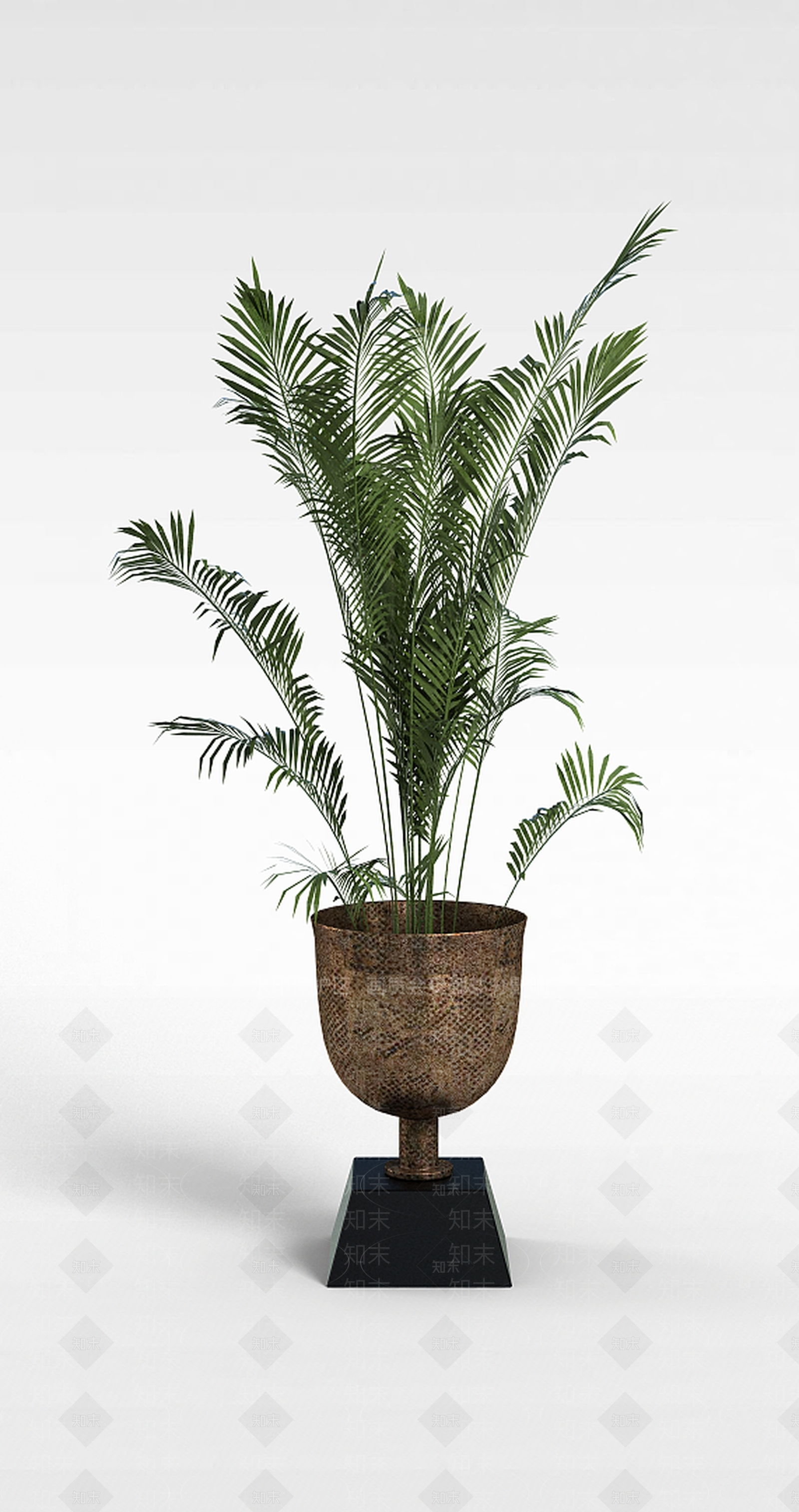 现代室内散尾葵绿植盆栽3D模型下载【ID:1188791475】