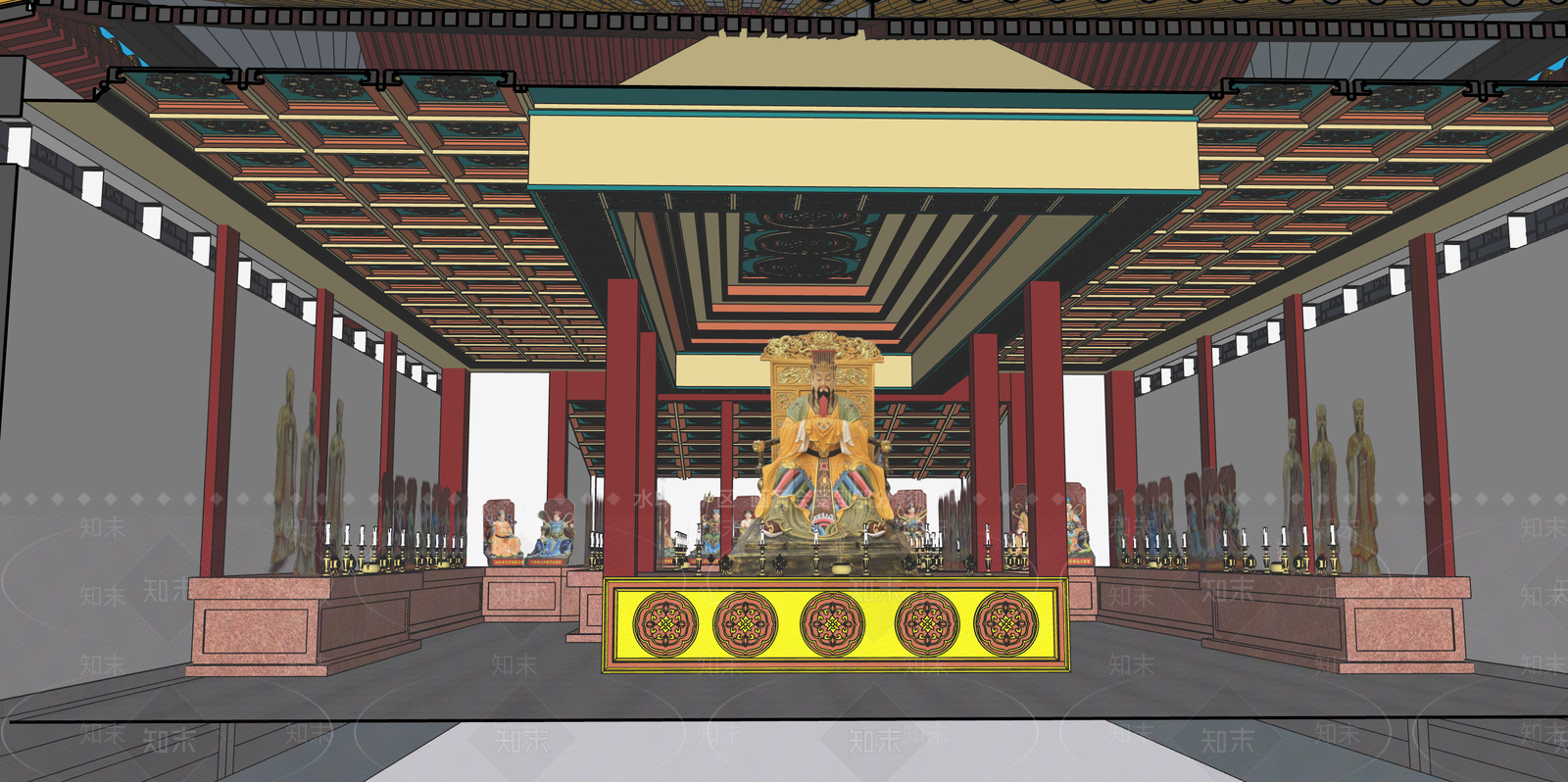 中式新中式其他文化空间SU模型下载【ID:1188848839】
