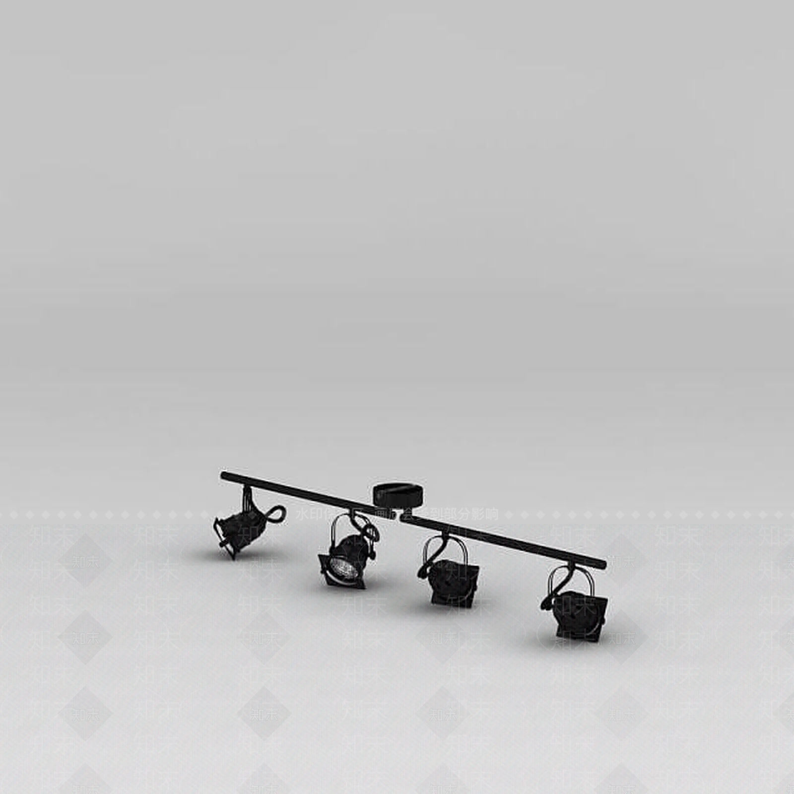 现代轨道灯3D模型下载【ID:1188797443】