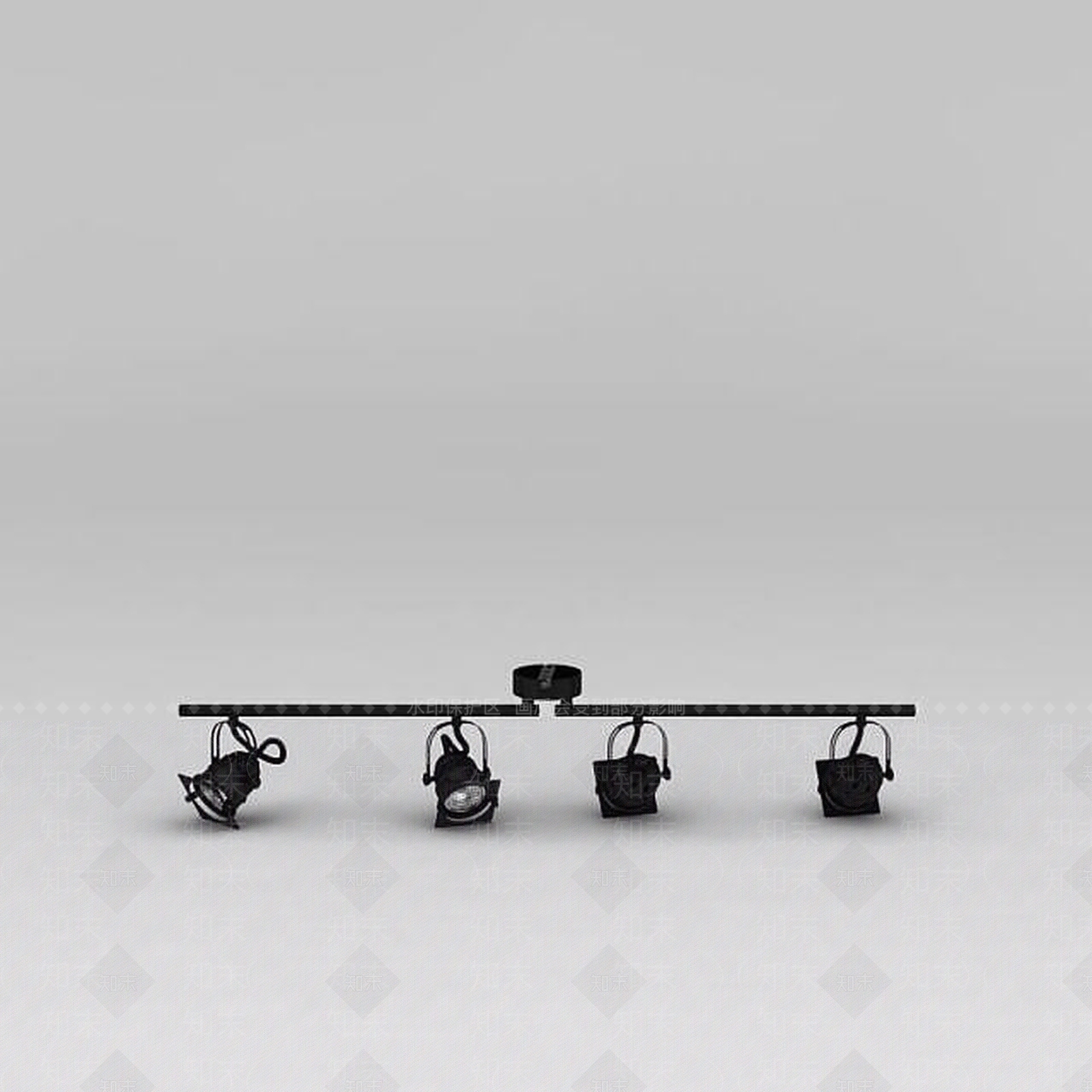现代轨道灯3D模型下载【ID:1188797443】