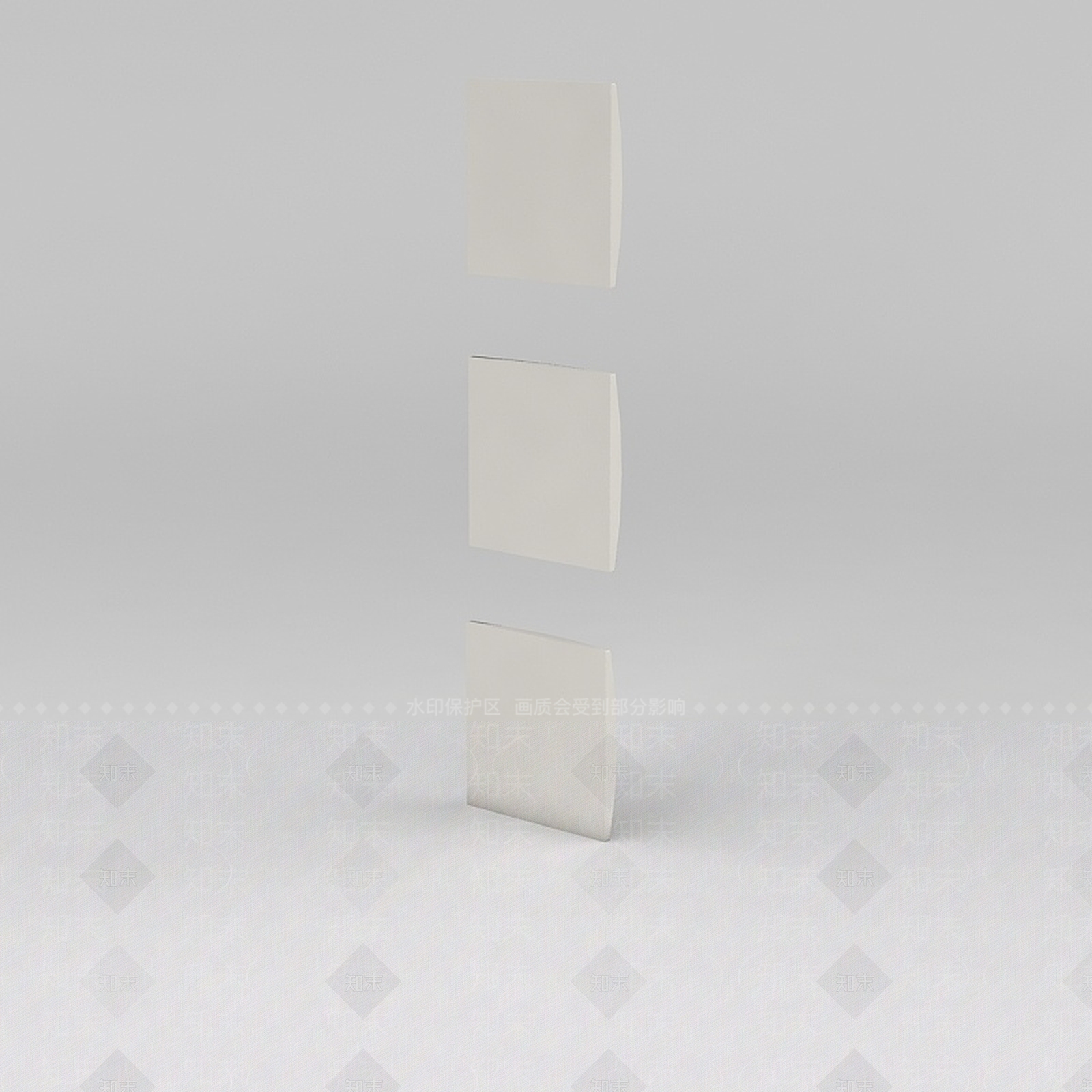 现代墙壁开关3D模型下载【ID:1188797573】