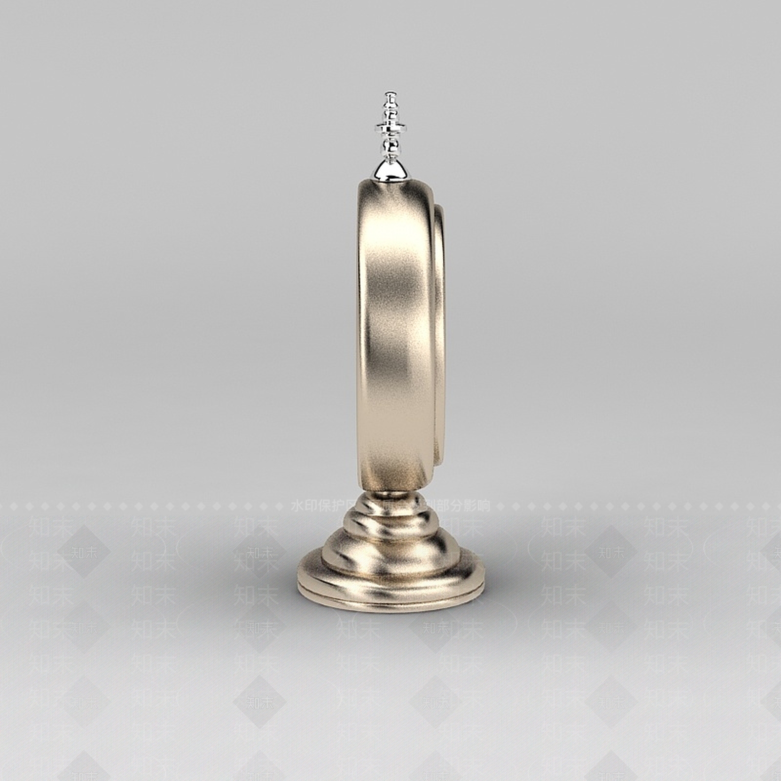现代桌摆钟表3D模型下载【ID:1188797716】