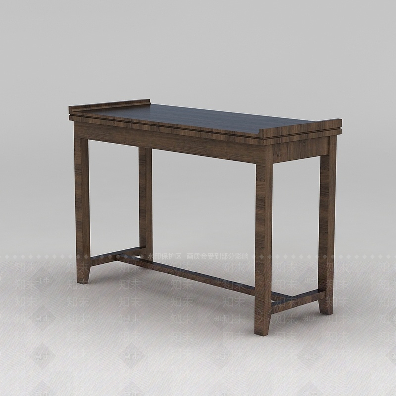 中式原木桌案3D模型下载【ID:1188798247】