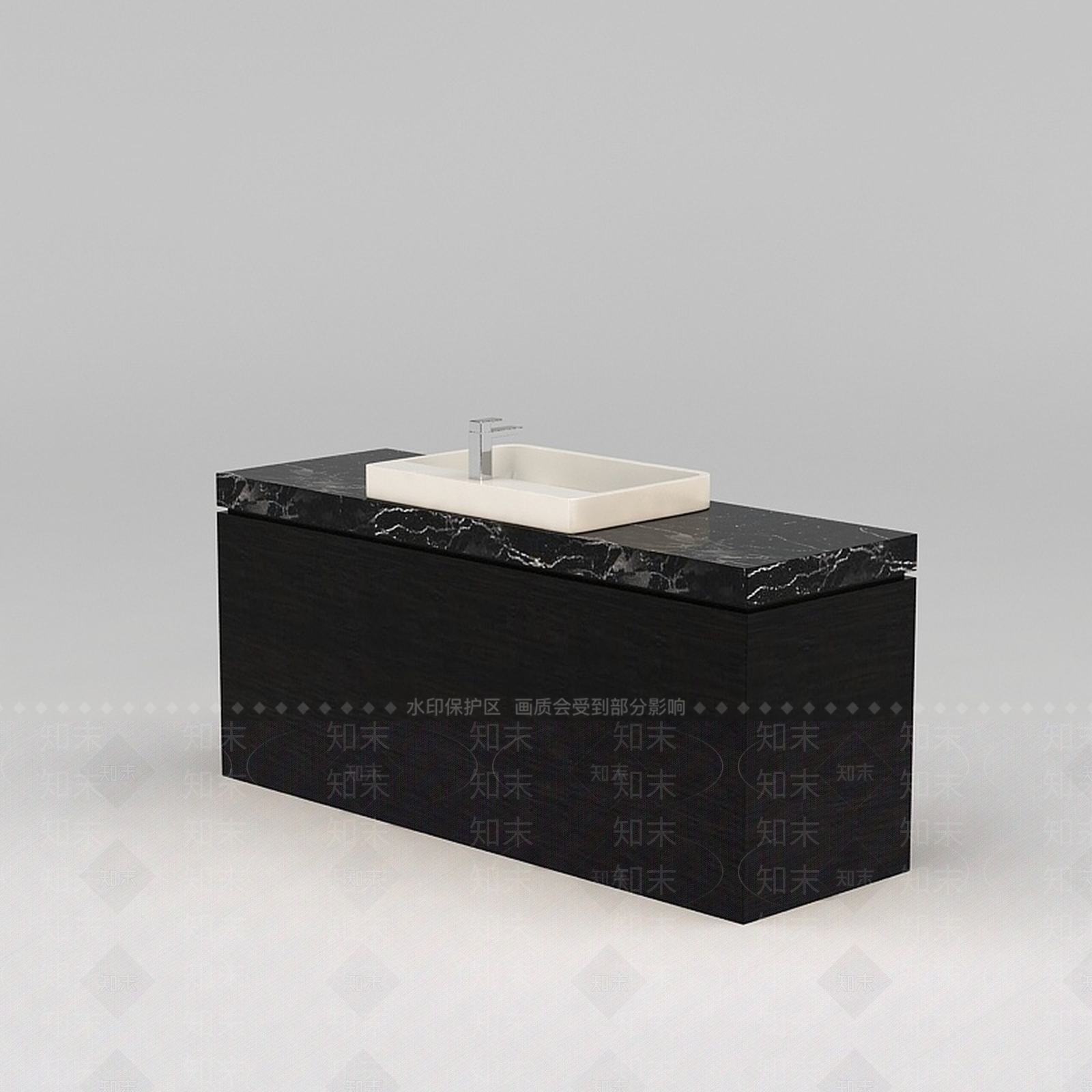 现代餐厅洗手台盆3D模型下载【ID:1188798500】
