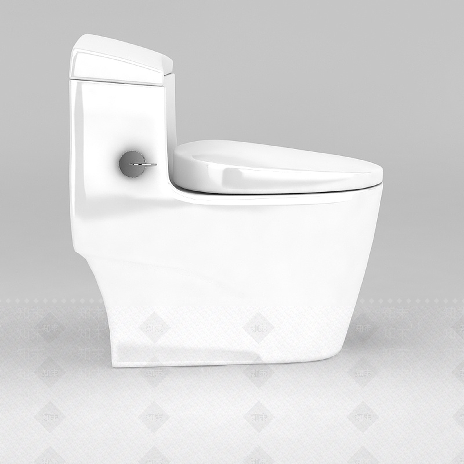 现代马桶3D模型下载【ID:1188798772】