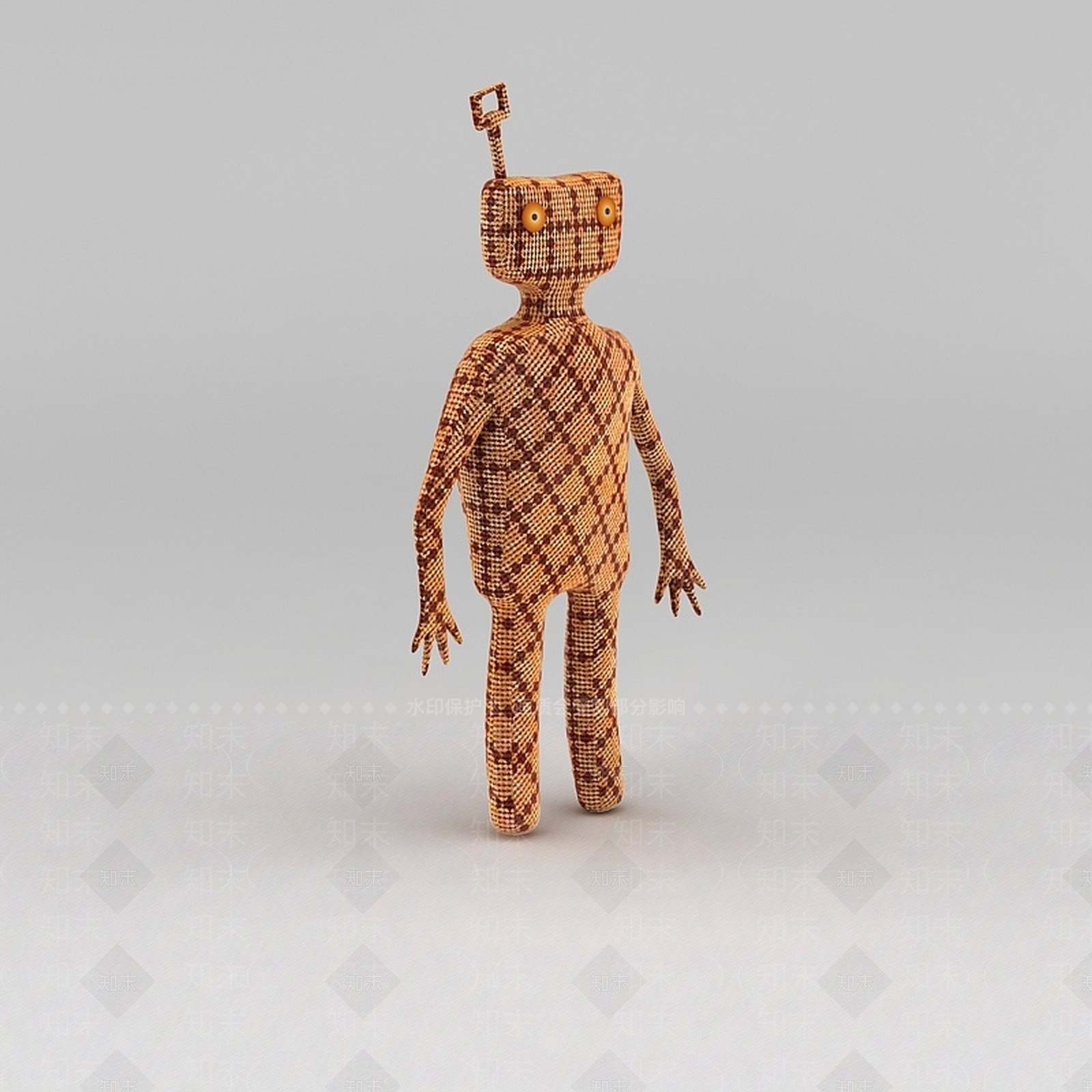 现代卡通小人玩偶摆件3D模型下载【ID:1188798744】