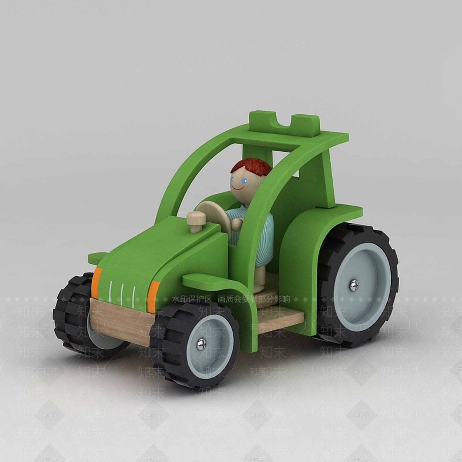 现代儿童玩具车3D模型下载【ID:1188798758】