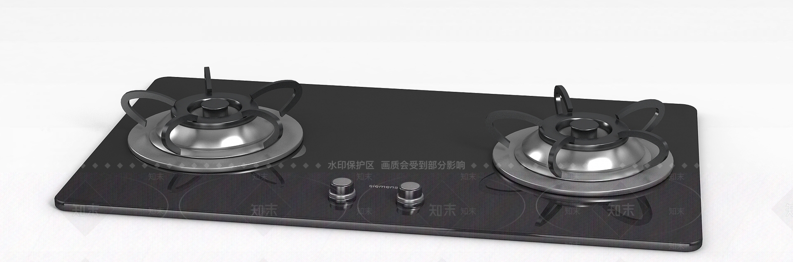 现代燃气灶3D模型下载【ID:1188800357】