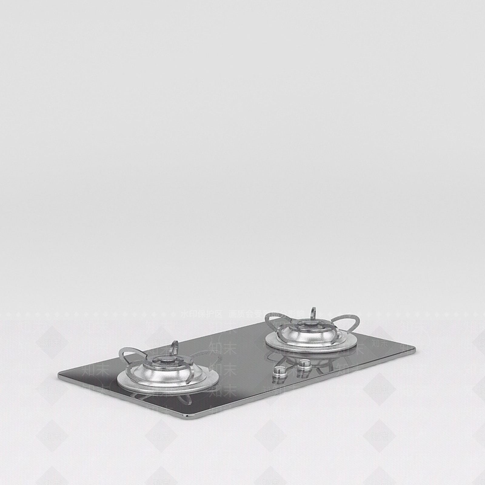 现代燃气灶3D模型下载【ID:1188800357】