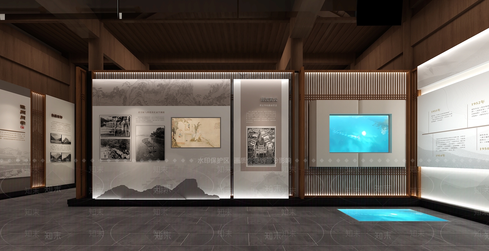 新中式其他文化空间SU模型下载【ID:1188801685】