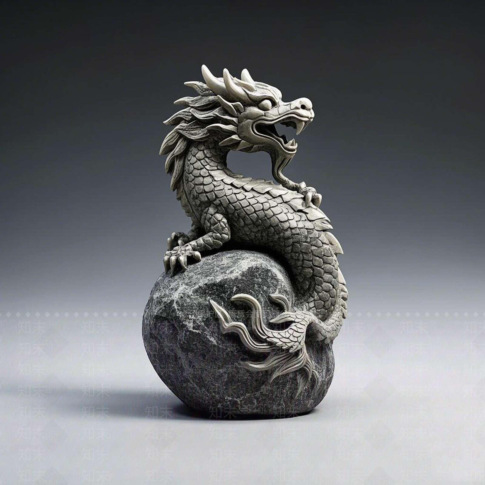 新中式中式景观雕塑3D模型下载【ID:1188801507】