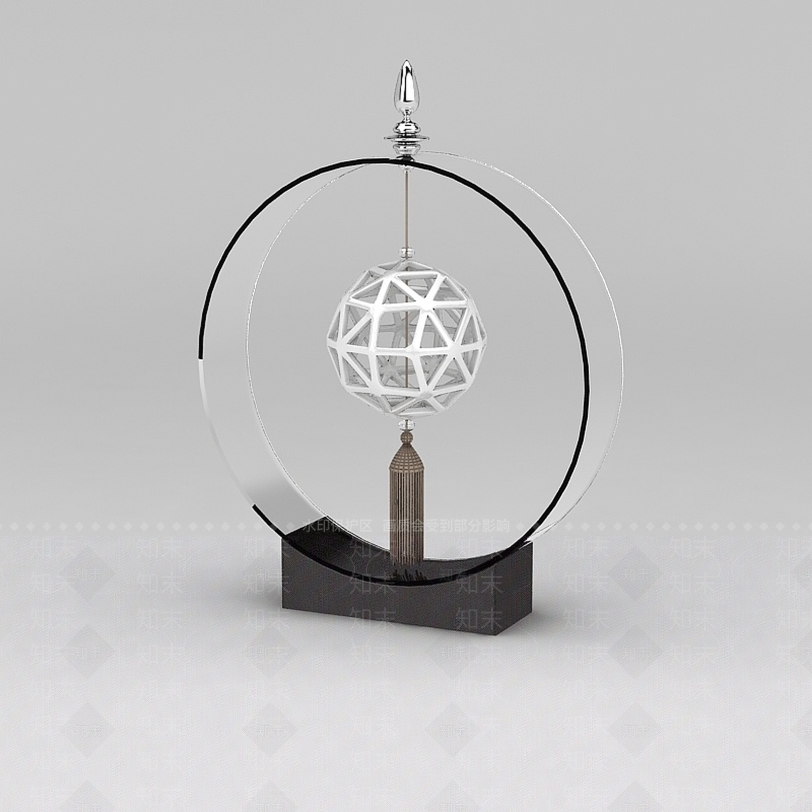 中式客厅工艺摆件3D模型下载【ID:1188803459】