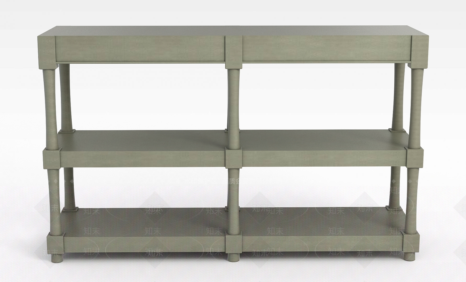 现代实木三层鞋架3D模型下载【ID:1188803779】