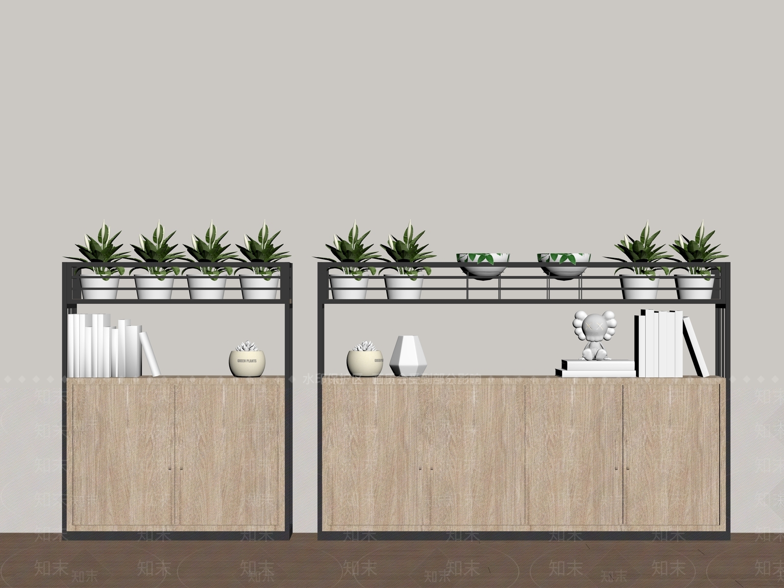 现代书架SU模型下载【ID:1188804148】