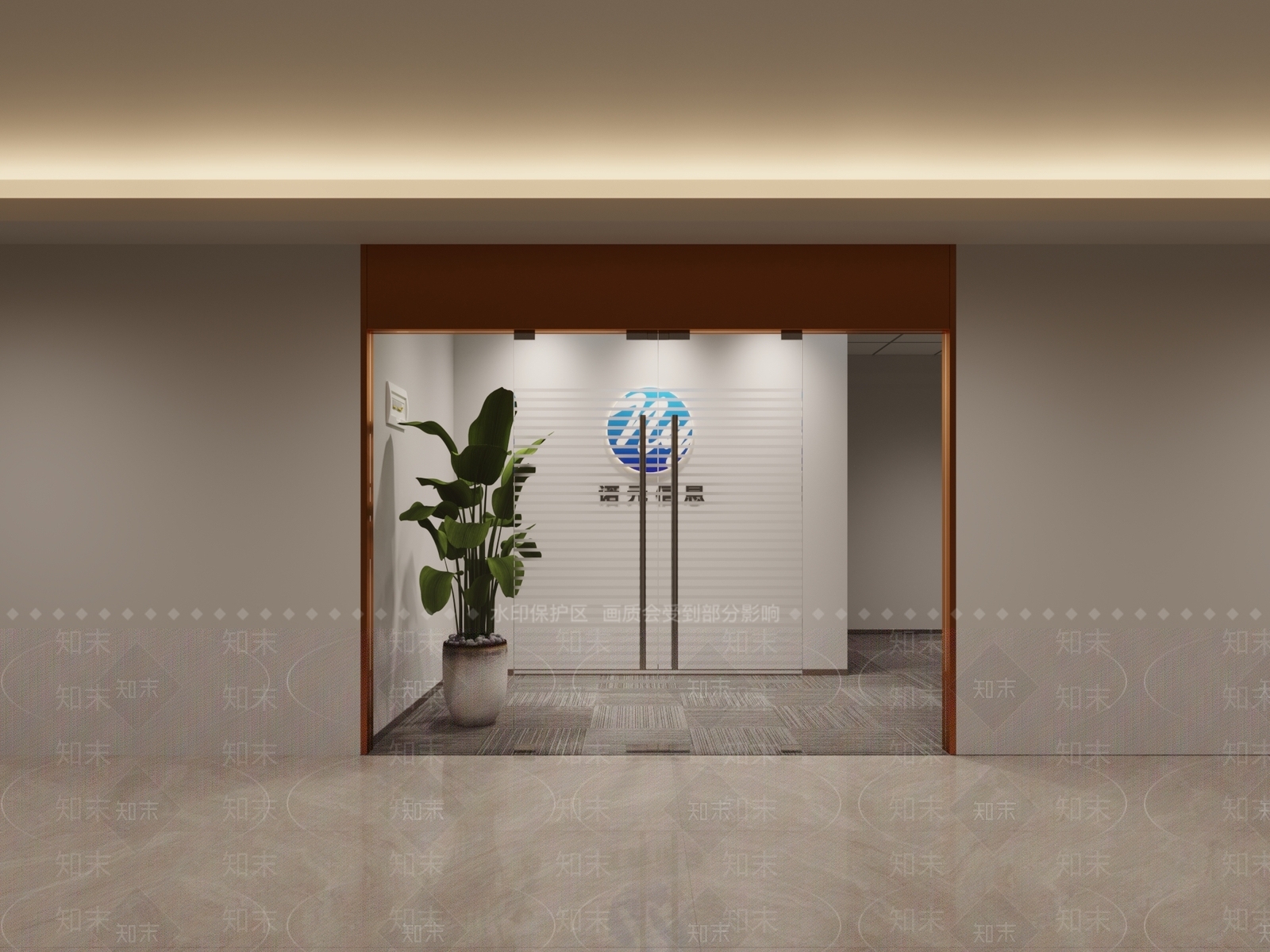 现代走廊3D模型下载【ID:1188804349】