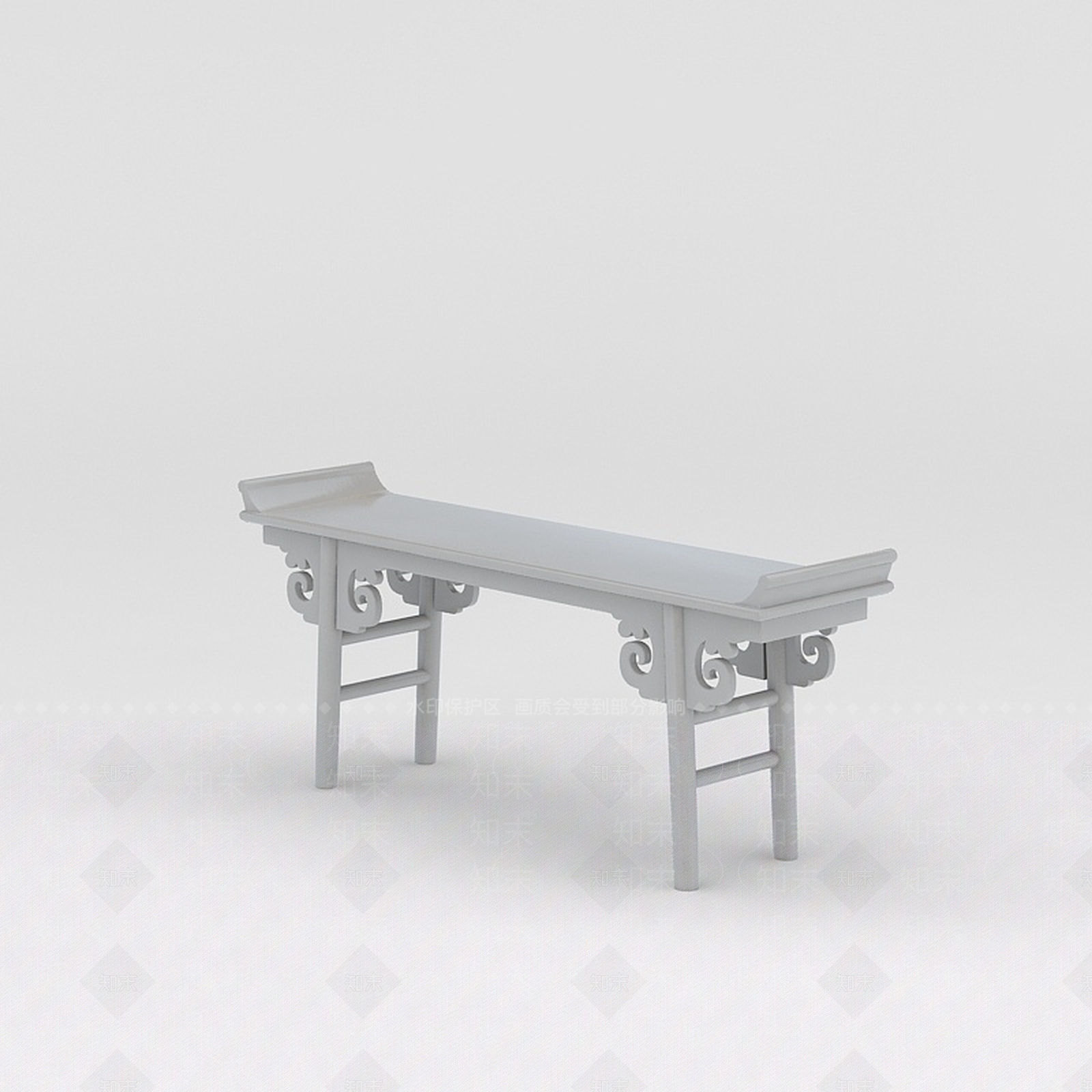 中式玄关桌3D模型下载【ID:1188804762】