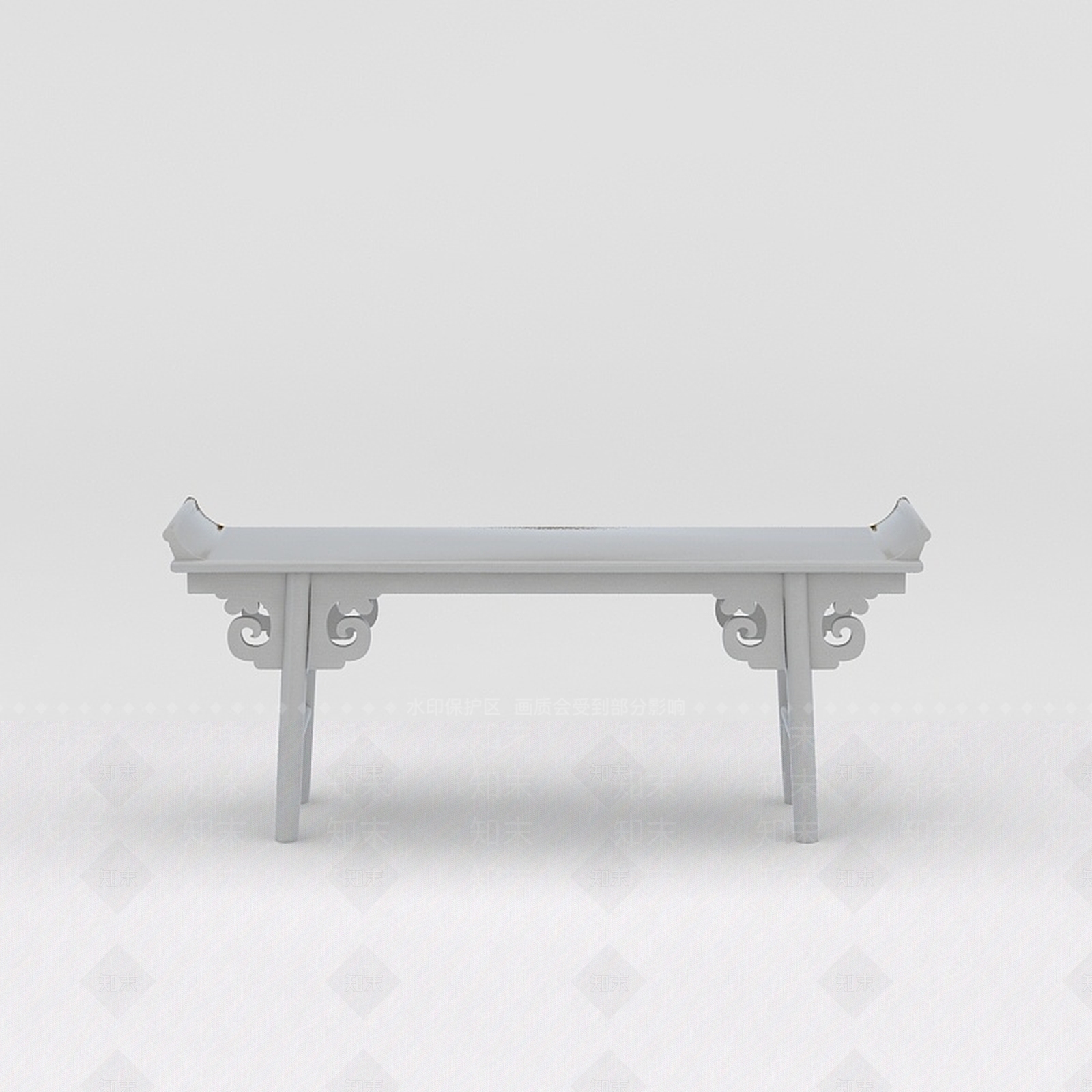 中式玄关桌3D模型下载【ID:1188804762】
