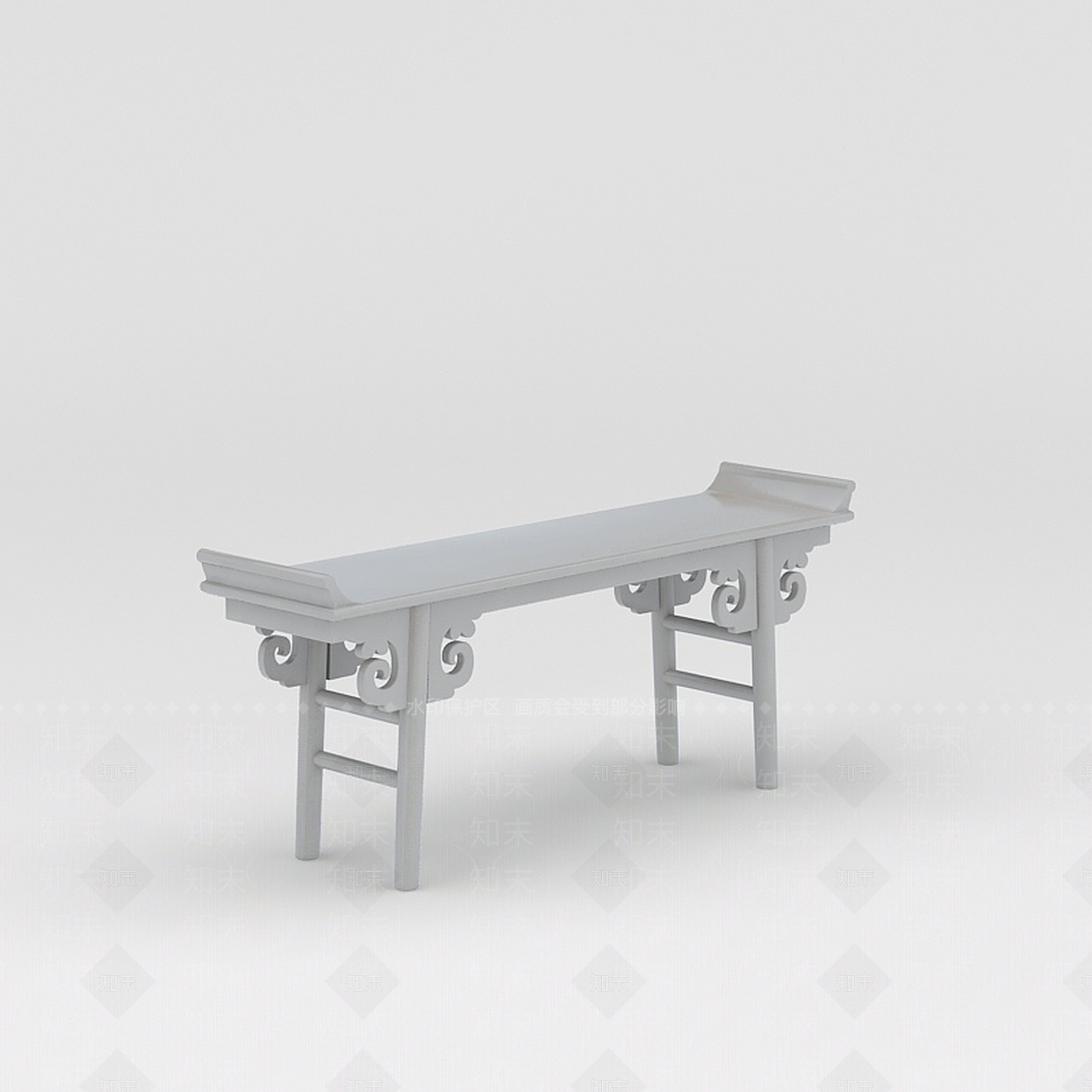 中式玄关桌3D模型下载【ID:1188804762】