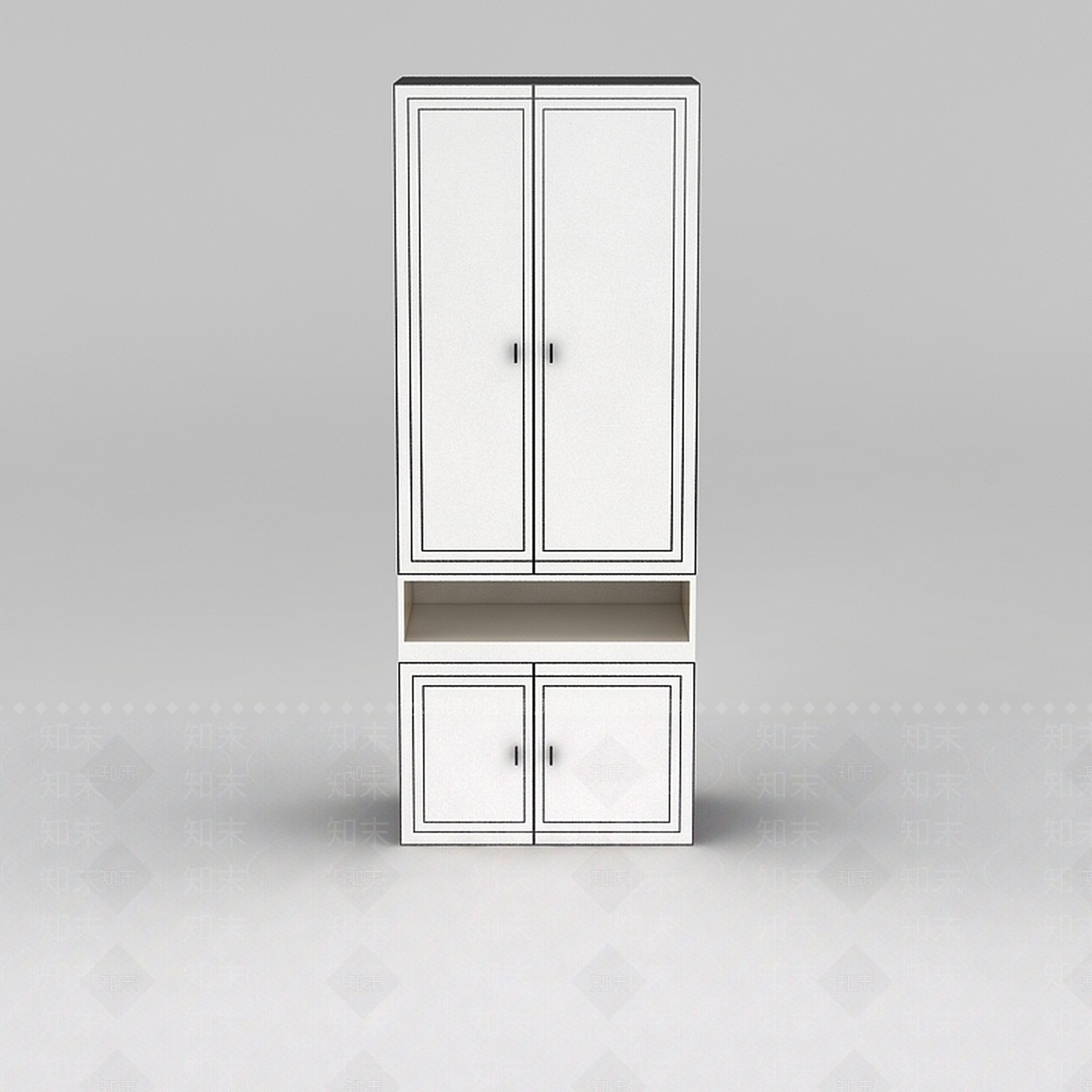 现代卧室衣柜3D模型下载【ID:1188805375】