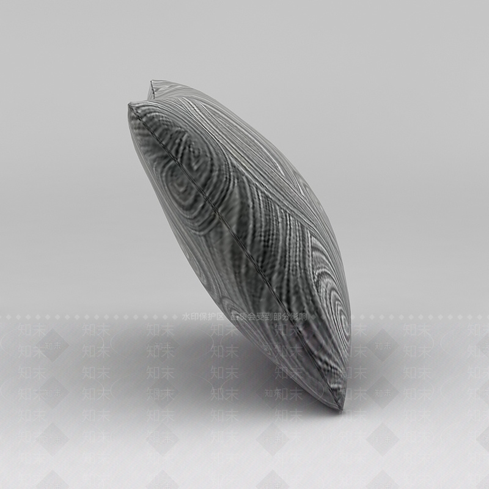 现代灰色花纹抱枕3D模型下载【ID:1188806202】