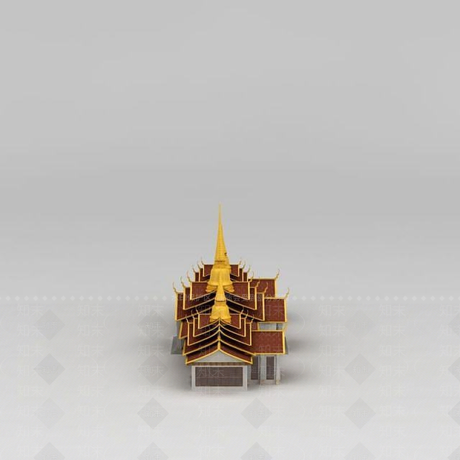 现代傣族酒店3D模型下载【ID:1188807147】
