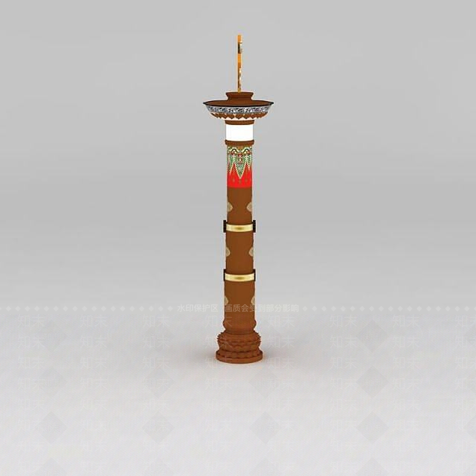 现代藏式特色路灯3D模型下载【ID:1188807281】