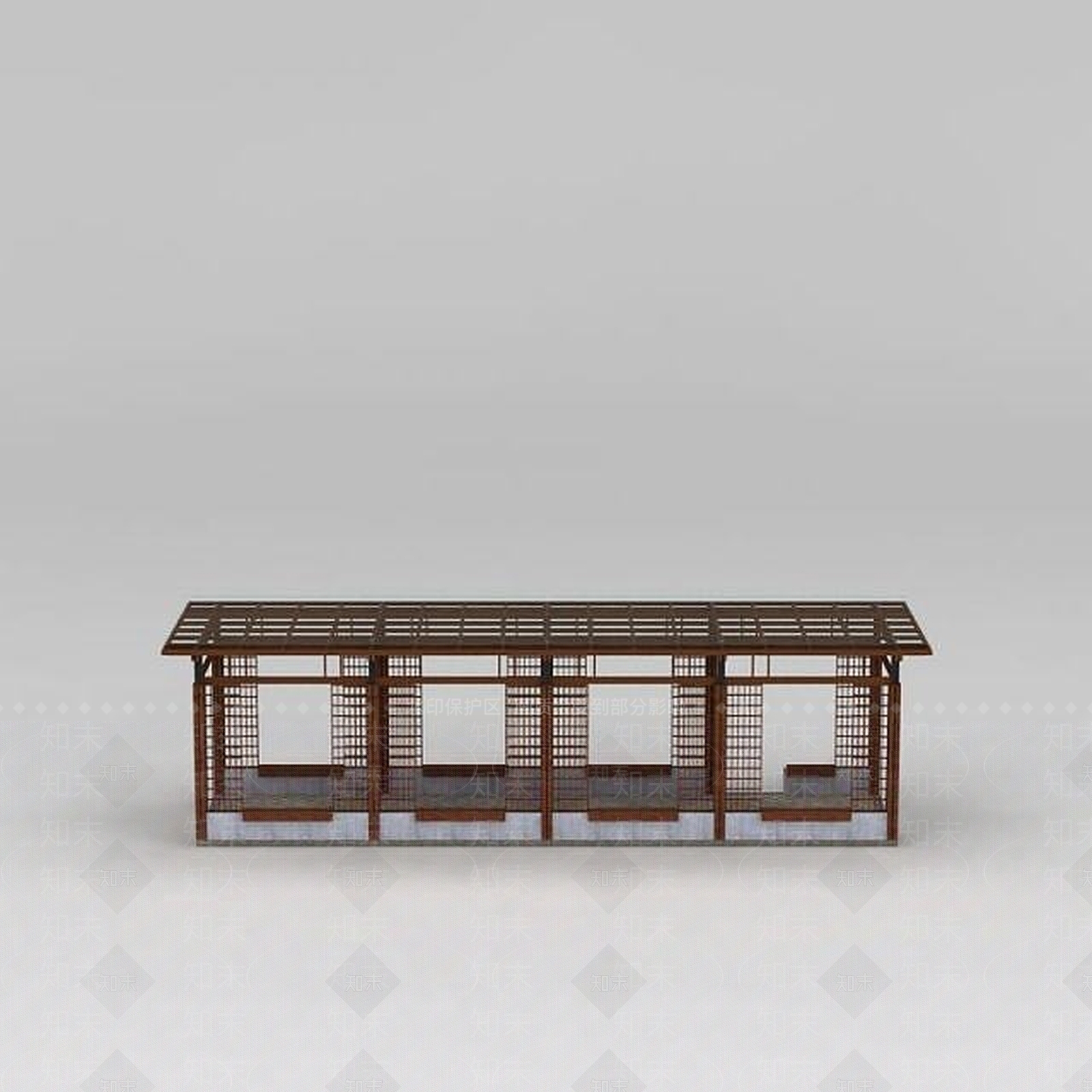 现代庭院花架3D模型下载【ID:1188807300】