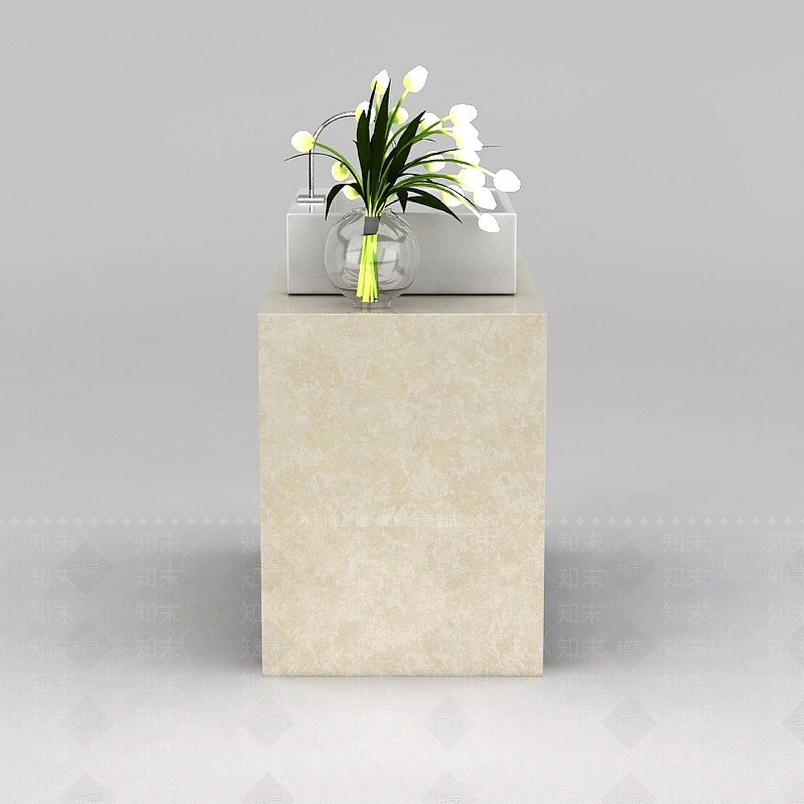 现代洗手台3D模型下载【ID:1188810405】