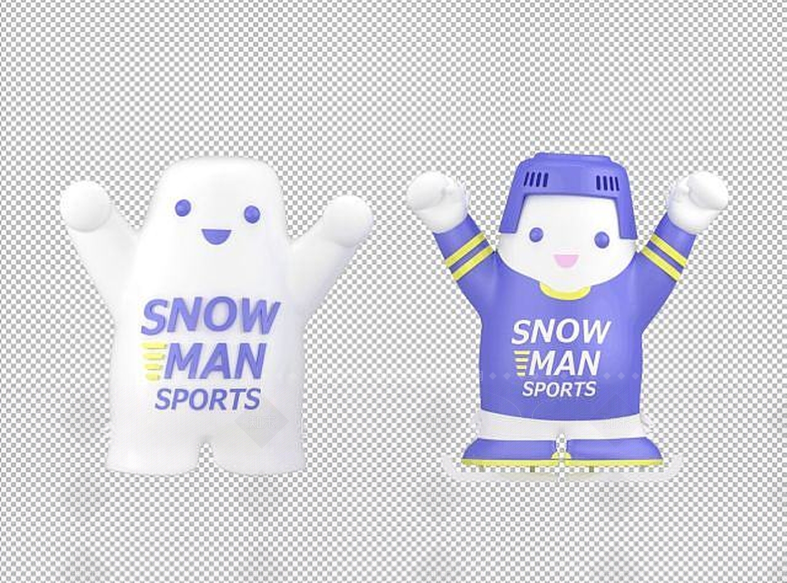 现代卡通玩偶3D模型下载【ID:1188812204】