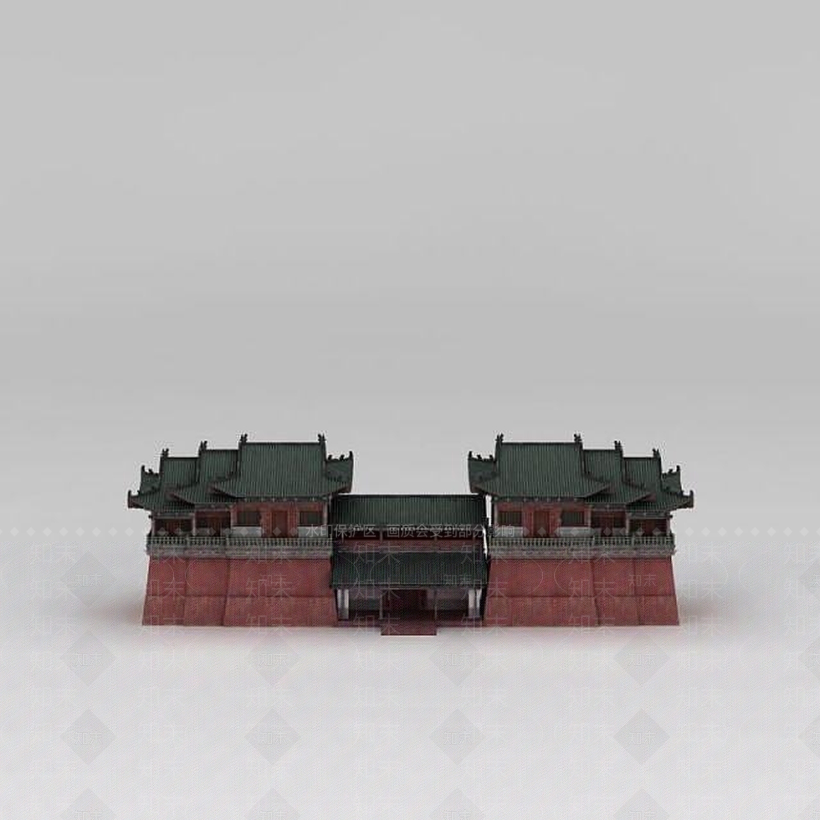 现代古建鼓楼3D模型下载【ID:1188812557】
