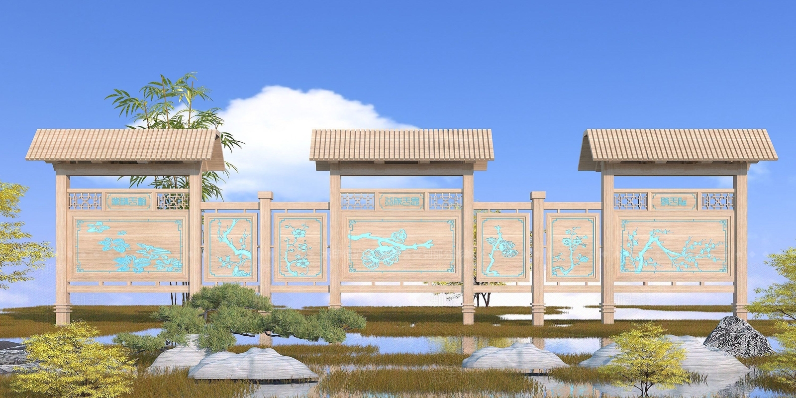 现代其他景观小品3D模型下载【ID:1188818076】