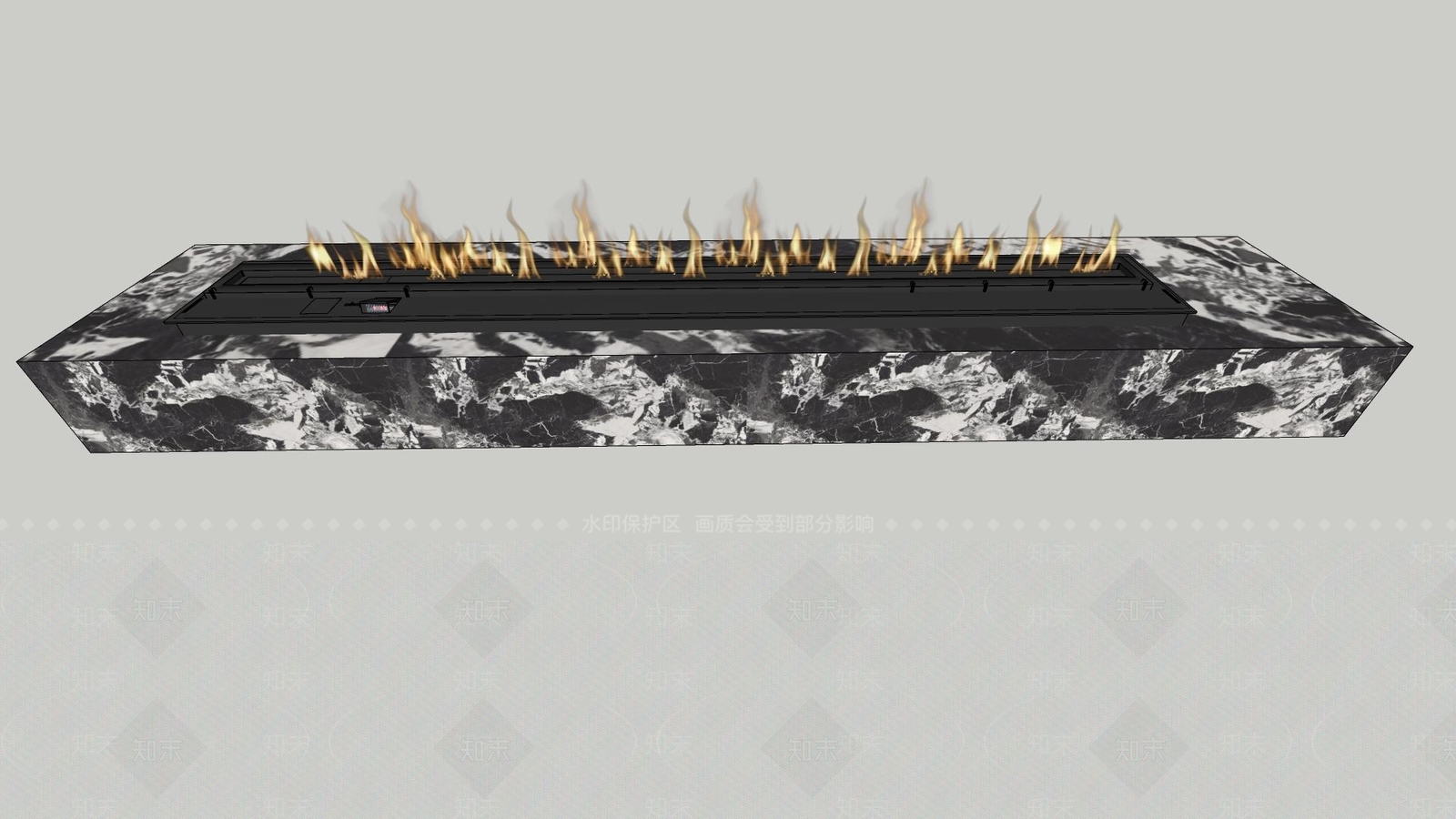 现代壁炉SU模型下载【ID:1188826520】