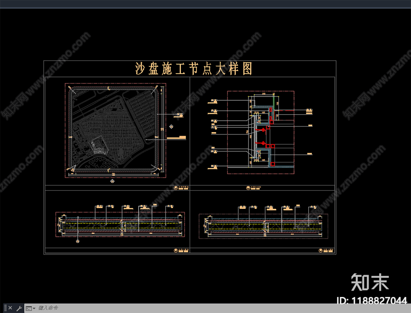 现代售楼处cad施工图下载【ID:1188827044】