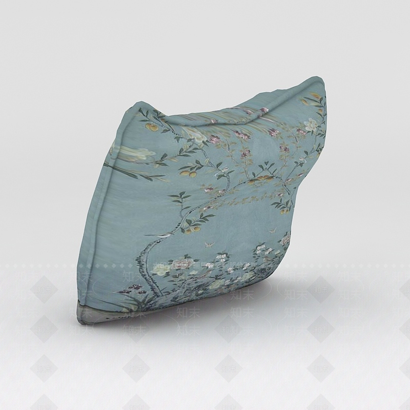 现代刺绣抱枕3D模型下载【ID:1188830449】