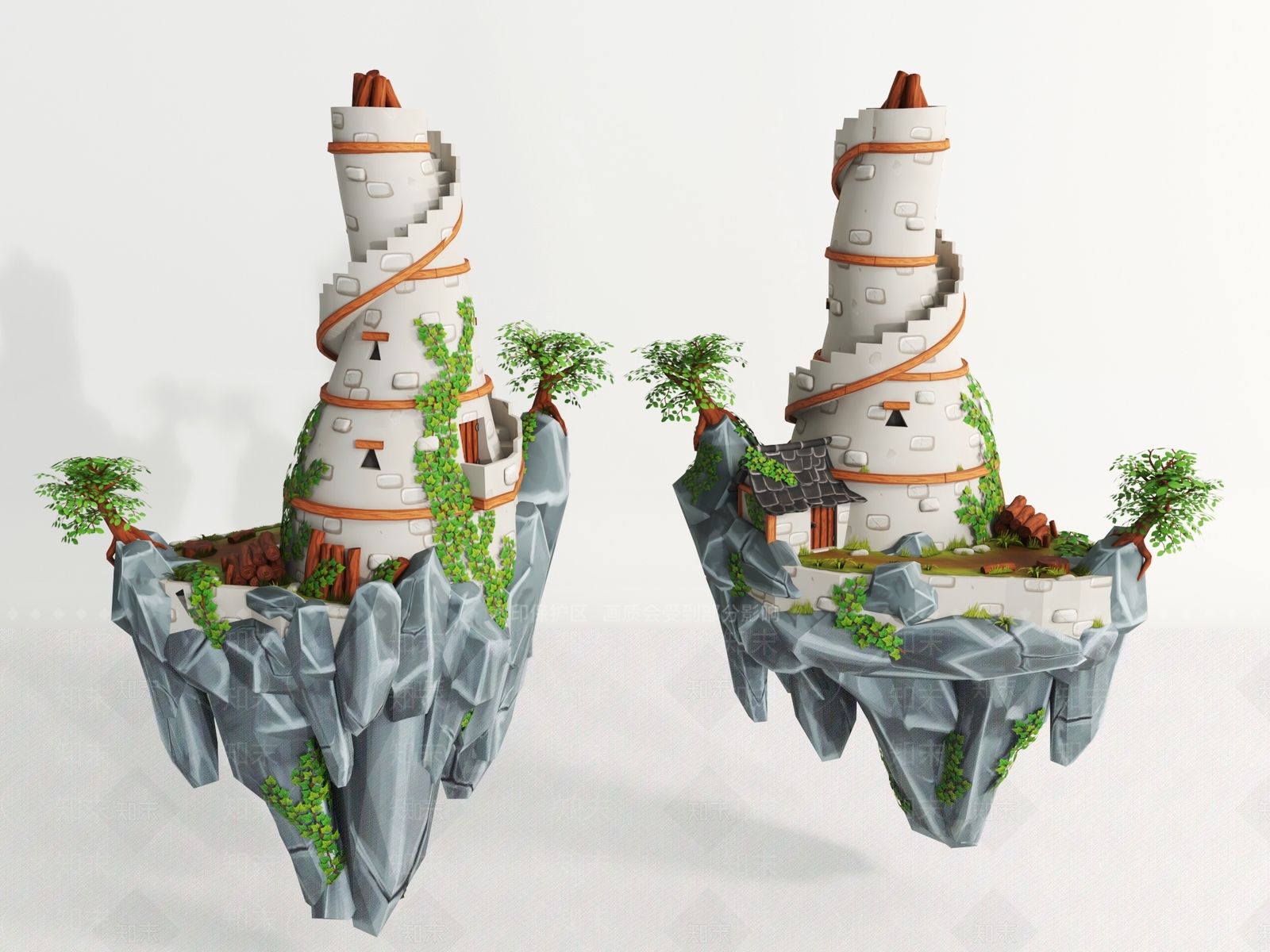 欧式其他建筑外观3D模型下载【ID:1188830949】