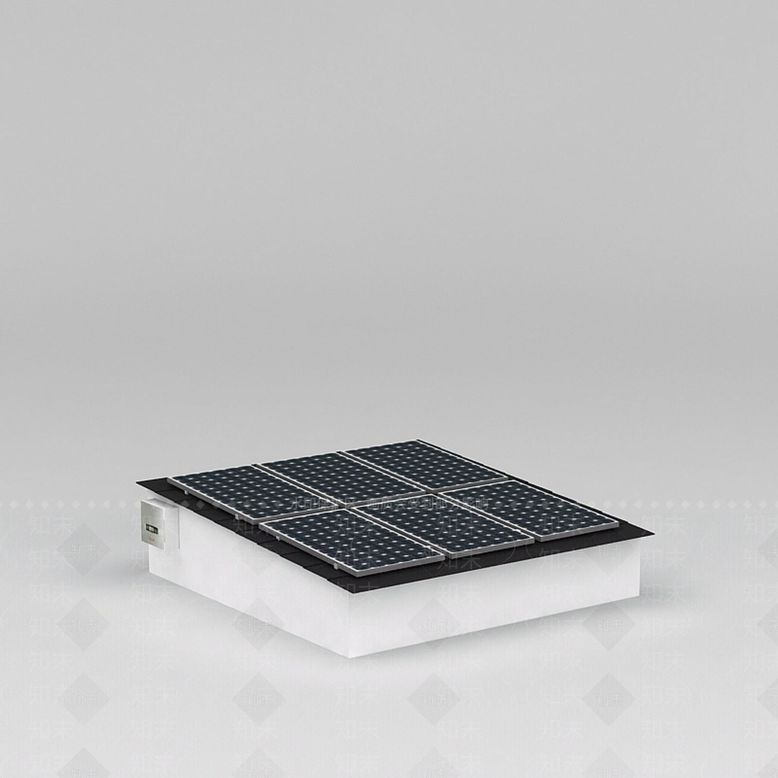 现代太阳能板3D模型下载【ID:1188830579】