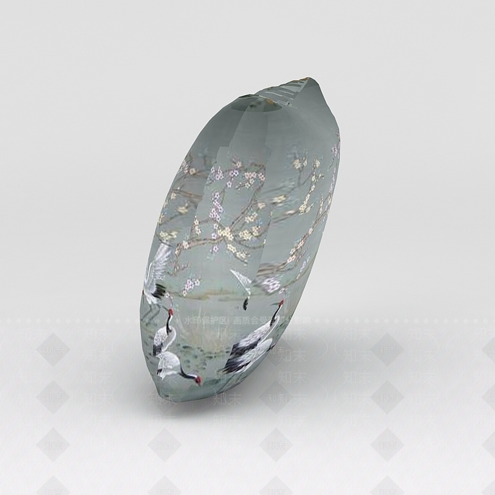 现代布艺印花抱枕3D模型下载【ID:1188831062】