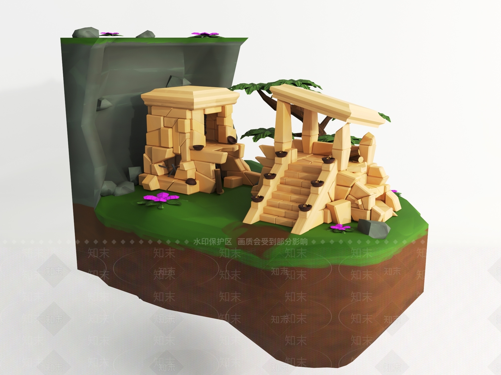 欧式其他建筑外观3D模型下载【ID:1188831498】