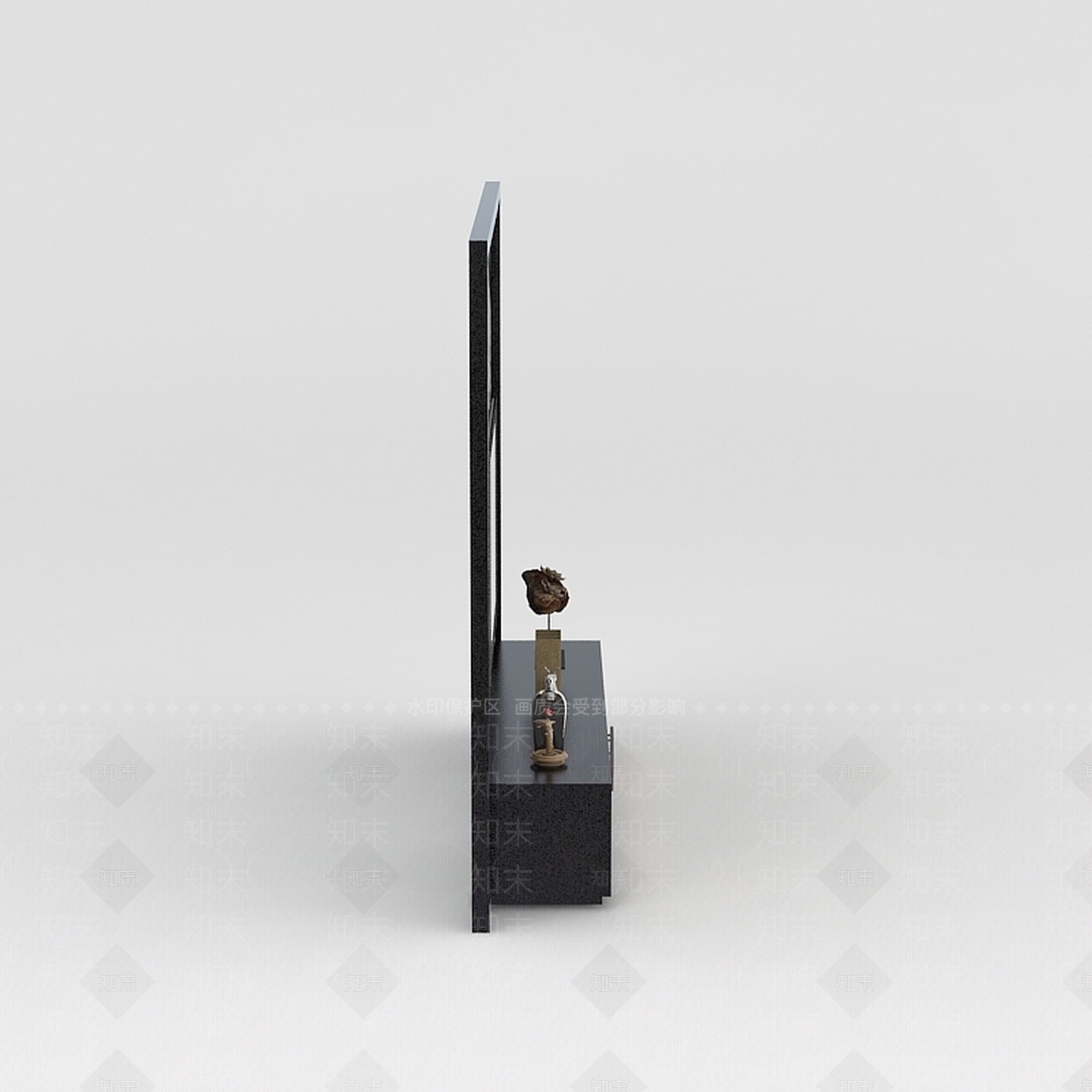 现代电视柜背景墙组合3D模型下载【ID:1188831247】