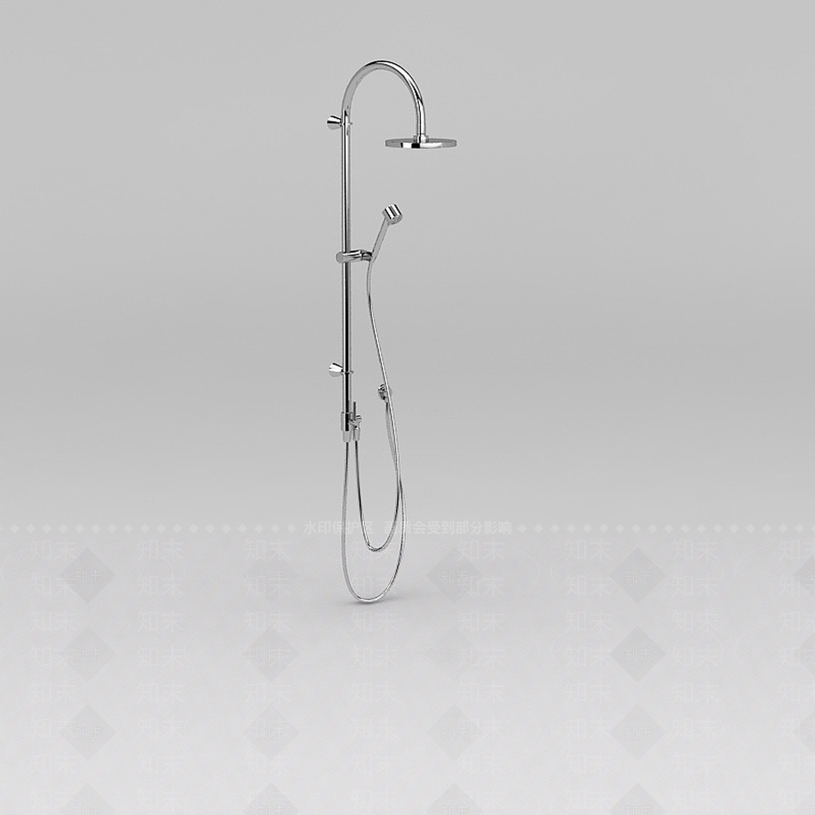 现代淋浴器3D模型下载【ID:1188832353】